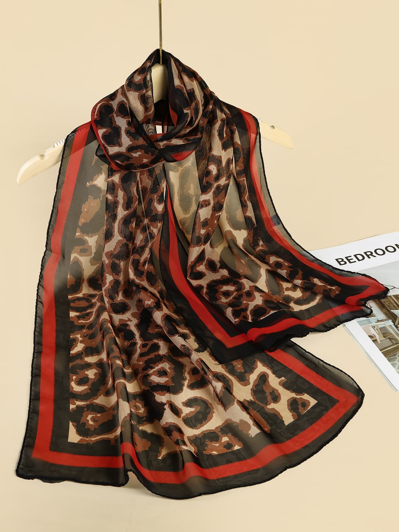 1pc Women Lightweight Chiffon Printed Scarf, Shawl, Small Square Neckerchief, Thin Sunscreen Scarves For Daily Use, Spring/Summer