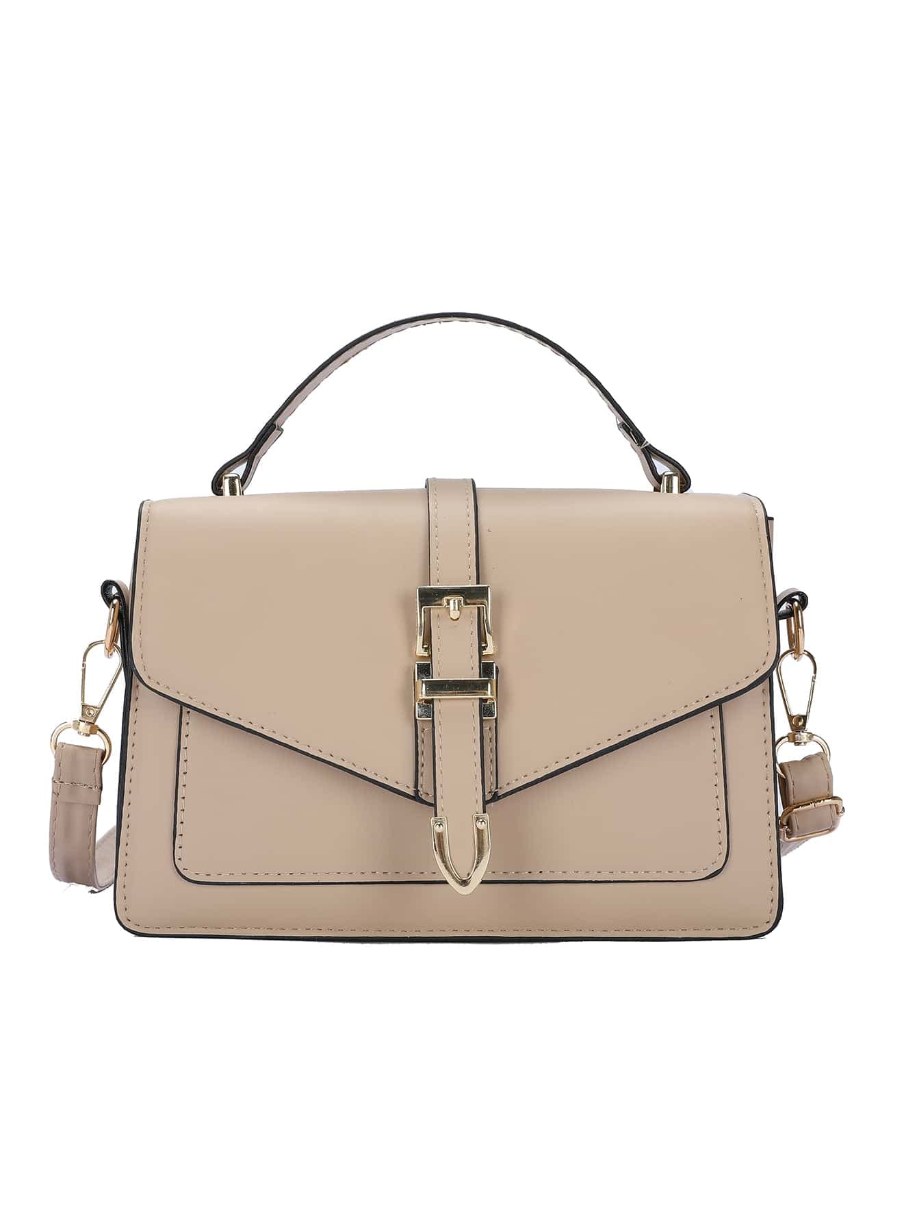 Waterproof,Lightweight,Business Casual Minimalist Buckle Decor Flap Square Bag For Teen Girls Women College Students,Rookies & White-collar Workers Perfect for Office,College,Work ,Business,Commute