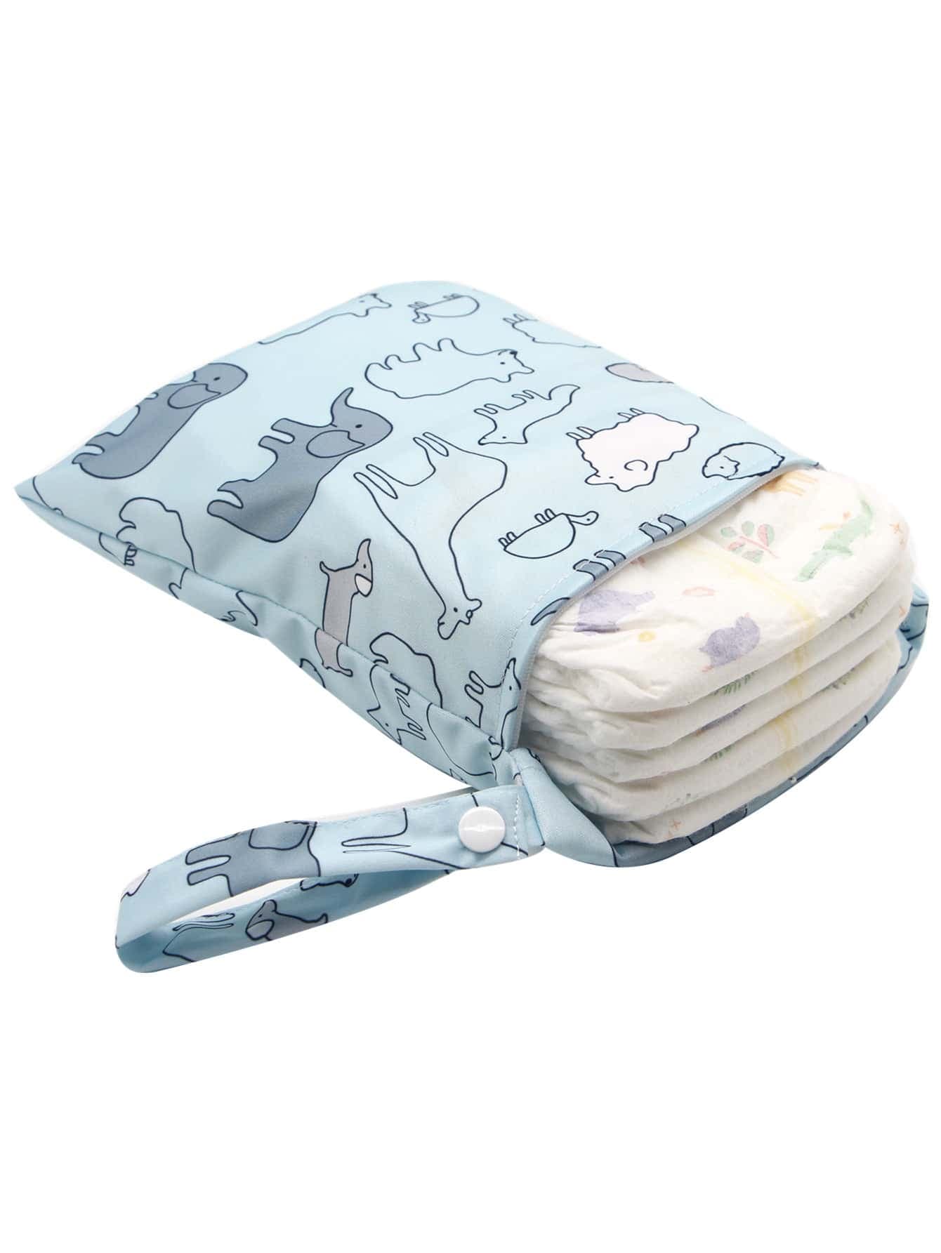 1pc Cartoon Graphic Diaper Bag