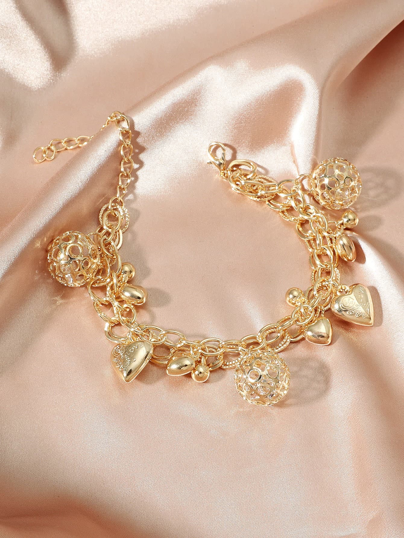 Heart Charm Bracelet Valentines