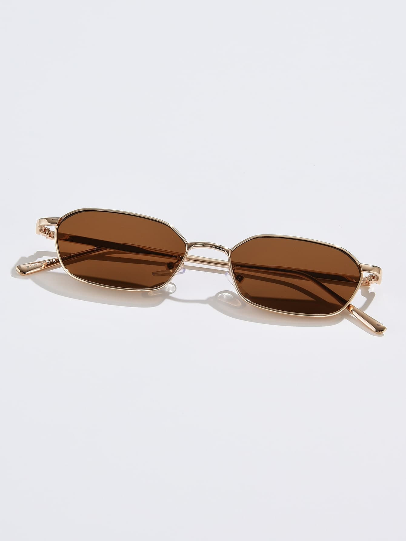 Women's Metal Frame Tinted Lens Fashion Glasses, Vintage Summer Shades For School And Beach