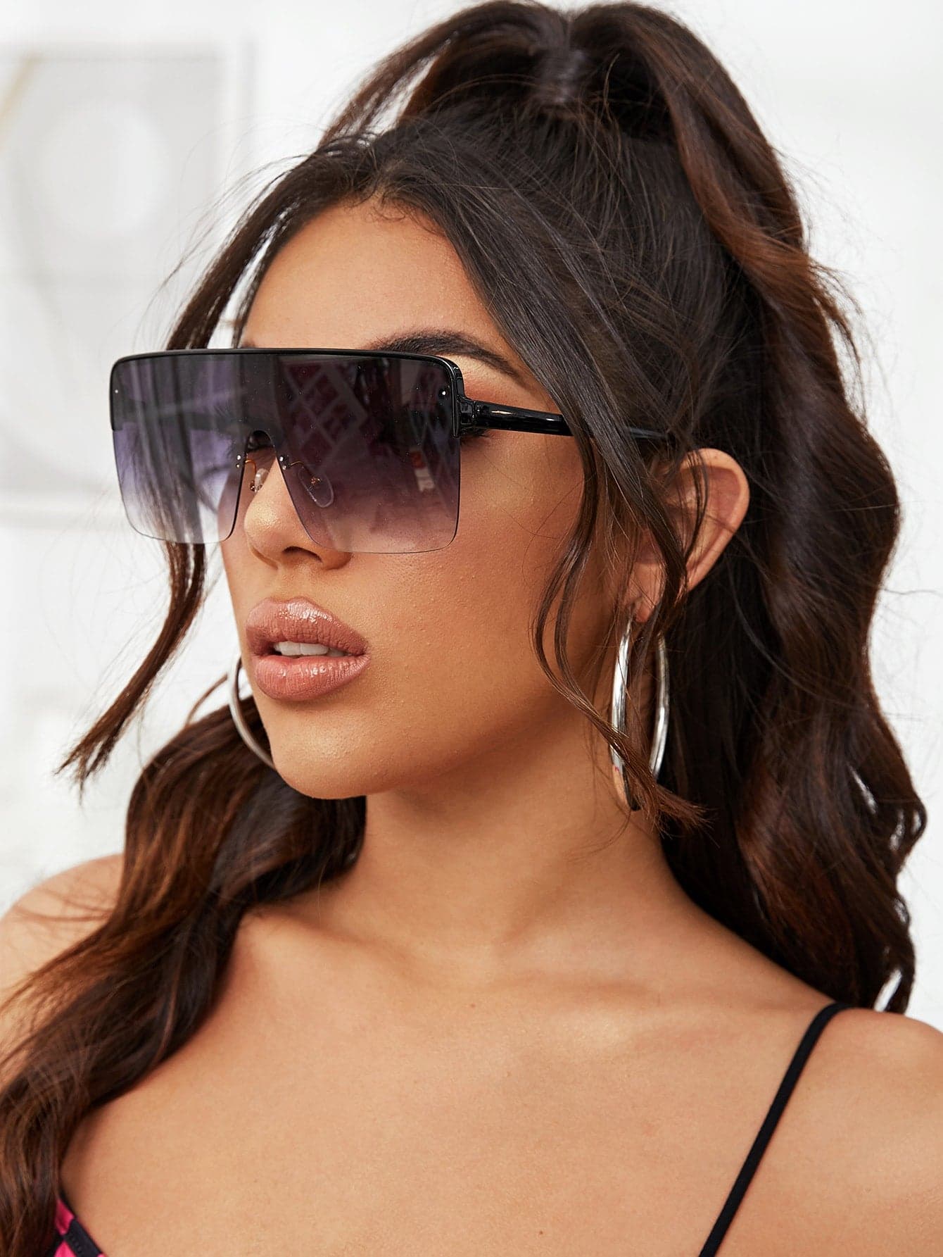 1pair Flat Top Shield Fashion Glasses Y2k Glasses UV Protection Sunglasses Street Sunglasses Beach Sun Glasses Beach Accessories For Women Sun Glasses Sunglasses Shades Basics And Suit For Sweater Jeans Sweatpants Hoodie Jackets Dress And Long Sleeve Shirt Fashionable Shade Elegant Outfit Family Outings Travel Vacation Holiday For Summer Beach Vacation,Outdoor,Travel