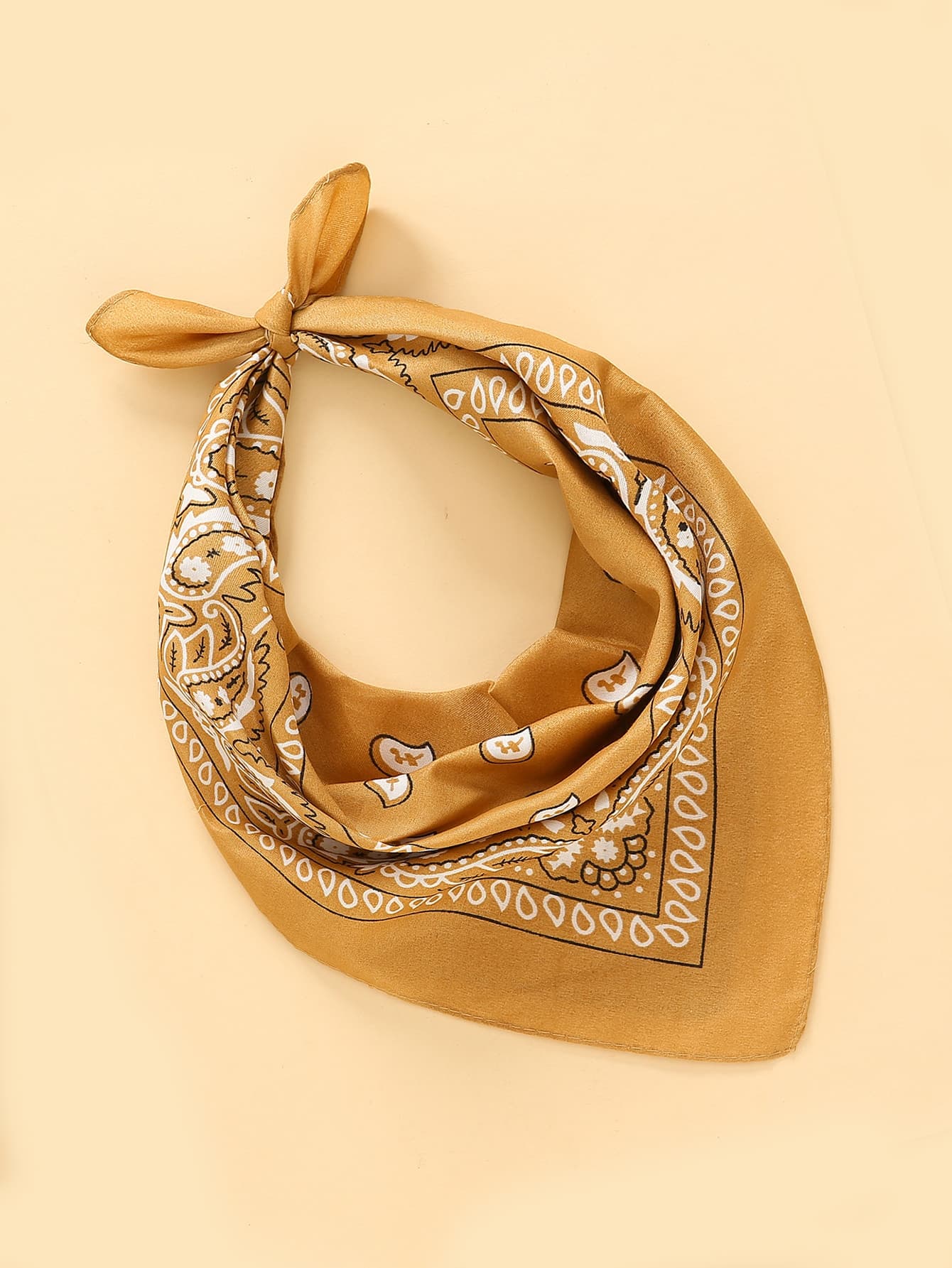 1pc Paisley Print Bandana Cowboy Cowgirl Hip Hop Neckerchief For Lightshow Bandana,Hair Band,Head Band Ideal For Dressing Up Your Look