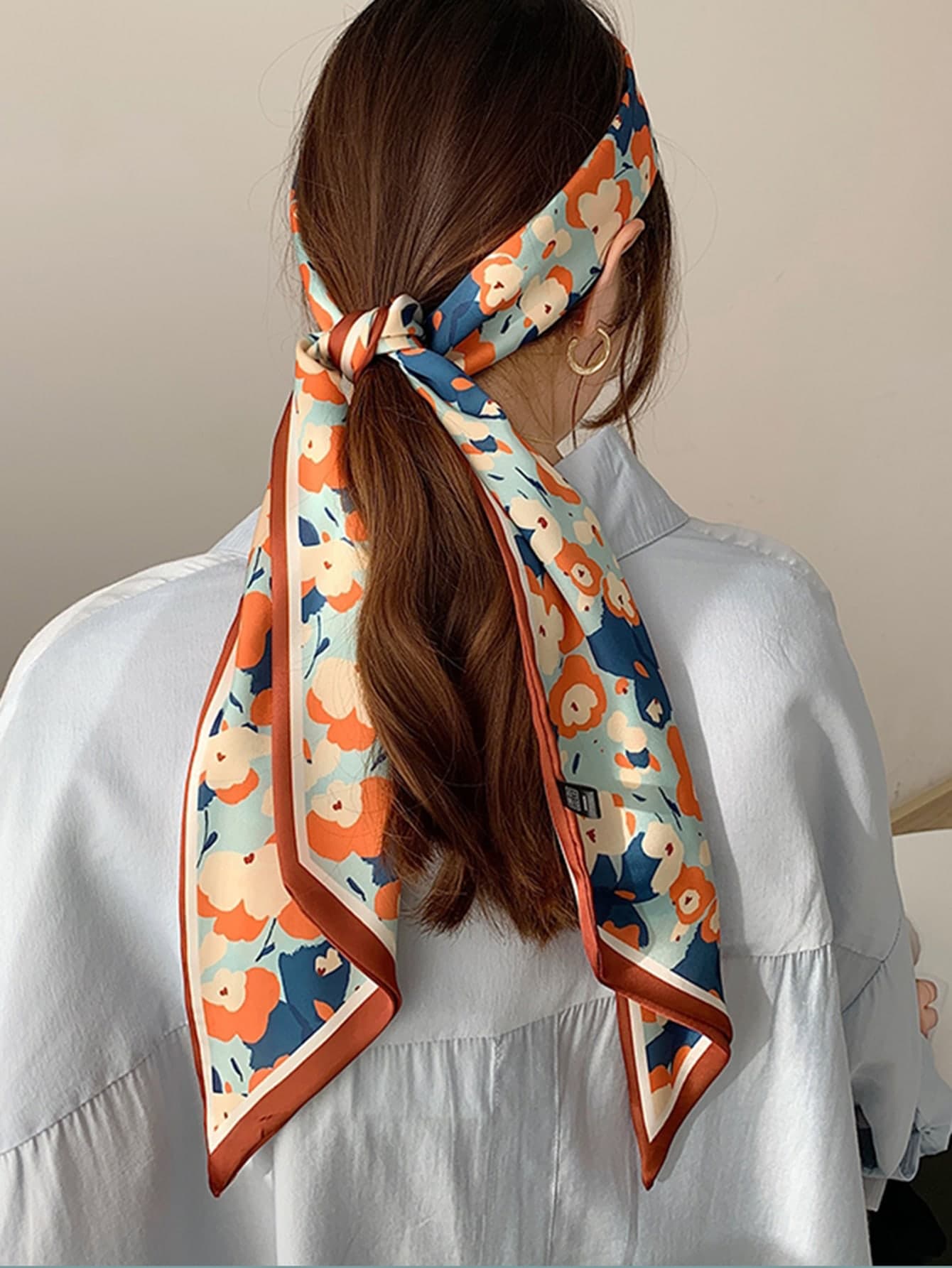 Floral Pattern Hair Band Boho For Summer Headband Turban Headband Sweatband, School Stuff, College, Headbands Fall Winter Hair Accessories For Women Bows For Vacation Outfits Woman Elegant Scarf Women Bandanas Soft Headwrap