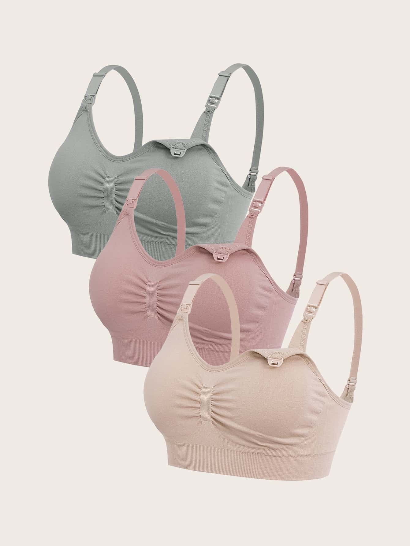 Moonlight&Mama Maternity 3pack Ruched Nursing Bra For Mother
