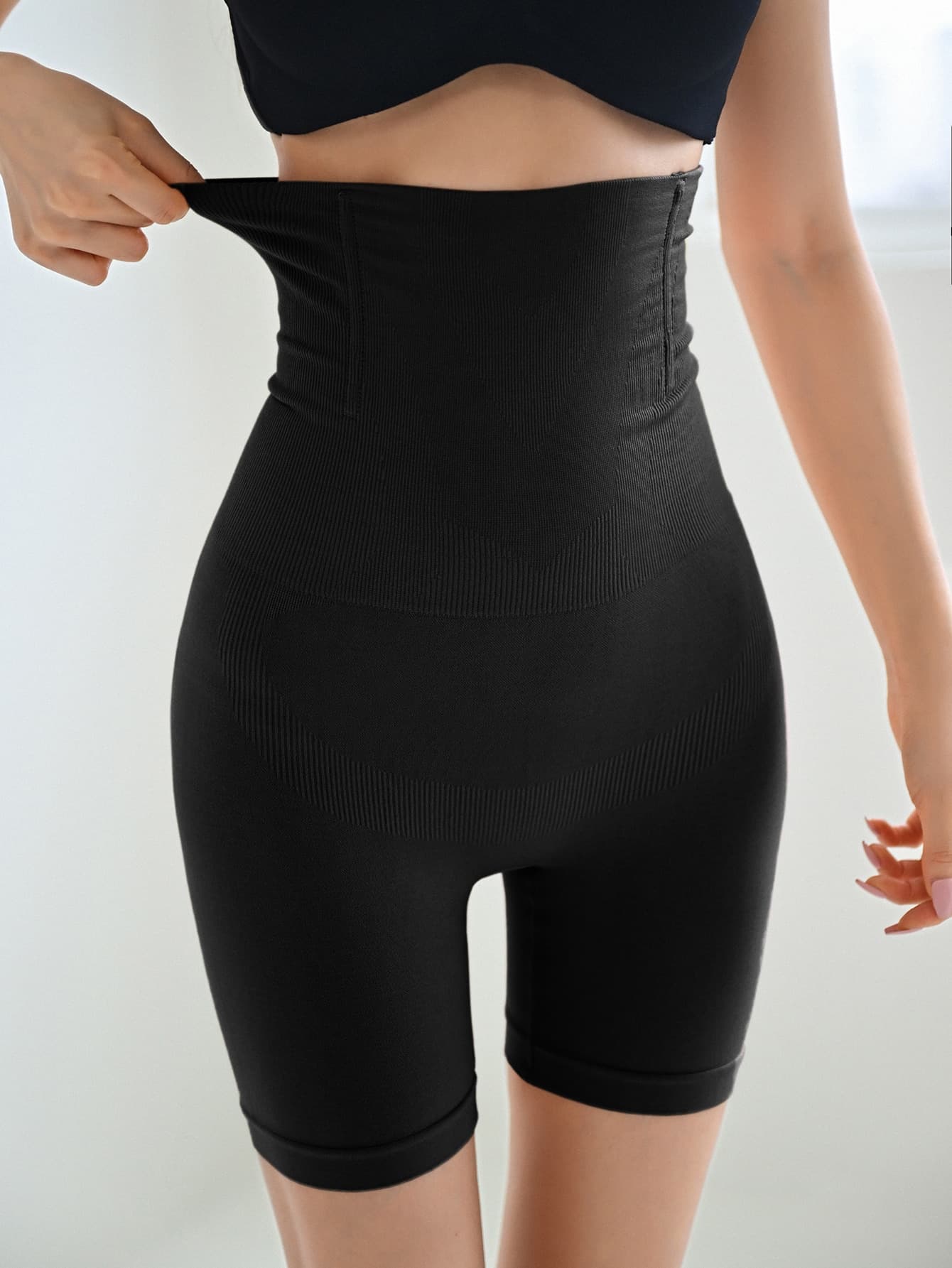 DAZY Ribbed Knit Shapewear Shorts