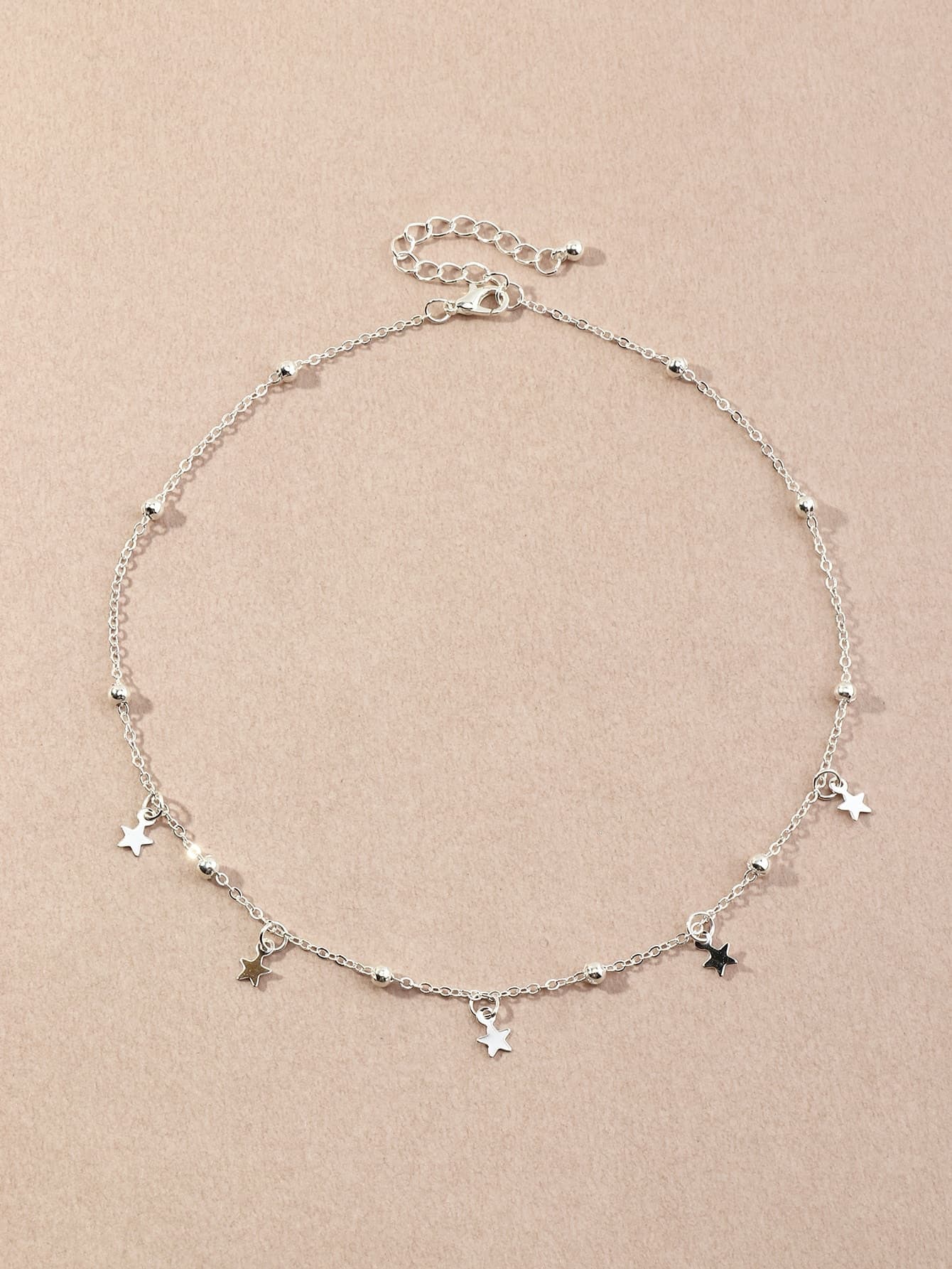 NAIZHU Random Bead Decor Star Charm Necklace