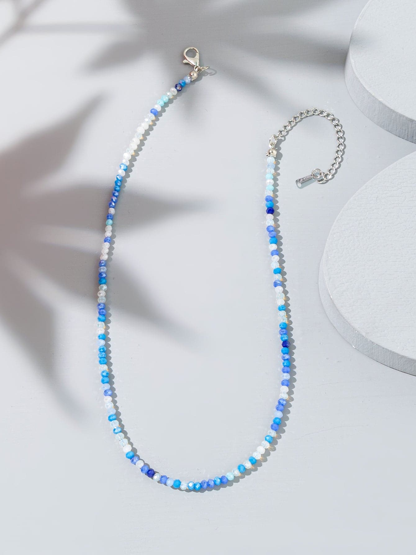 1pc Multi-Color Crystal Beaded Necklace (Beads Randomly Selected)