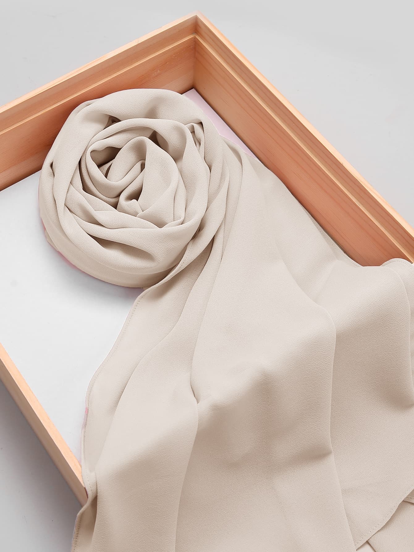 1pc Casual Versatile Solid Color Chiffon Scarf