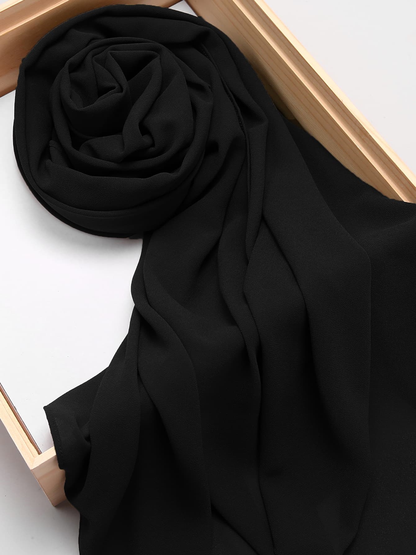 1pc Casual Versatile Solid Color Chiffon Scarf