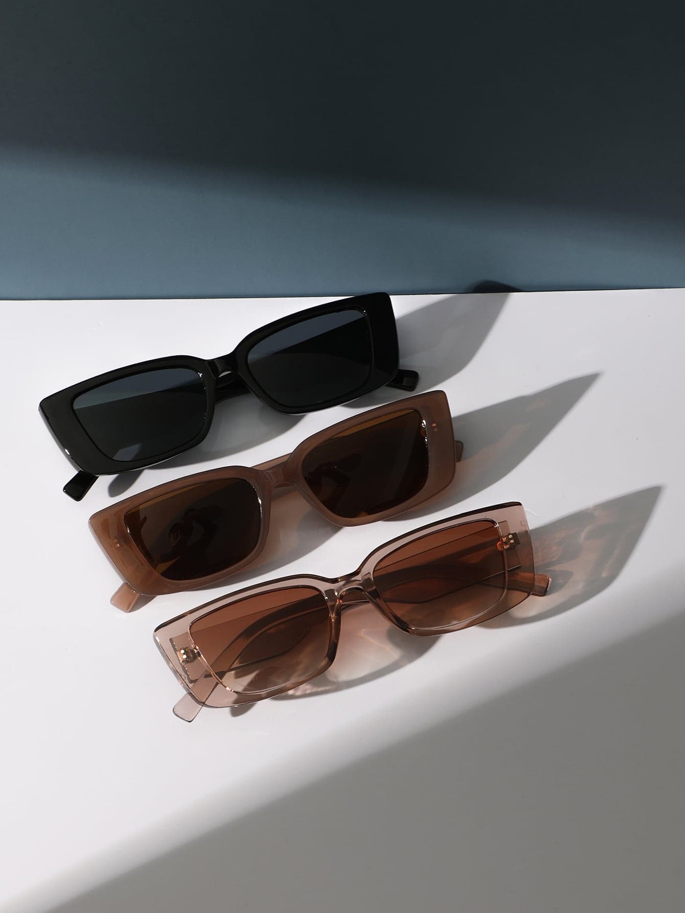 3pairs Square Frame Sunglasses Travel Accessories Sunglasses Beach Sun Glasses Beach Accessories For Women Sun Glasses Sunglasses Shades Basics And Suit For Sweater Jeans Sweatpants Hoodie Jackets Dress And Long Sleeve Shirt Fashionable Shade Elegant Outfit Family Outings Travel Vacation Holiday For Summer Beach Vacation,Outdoor,Travel