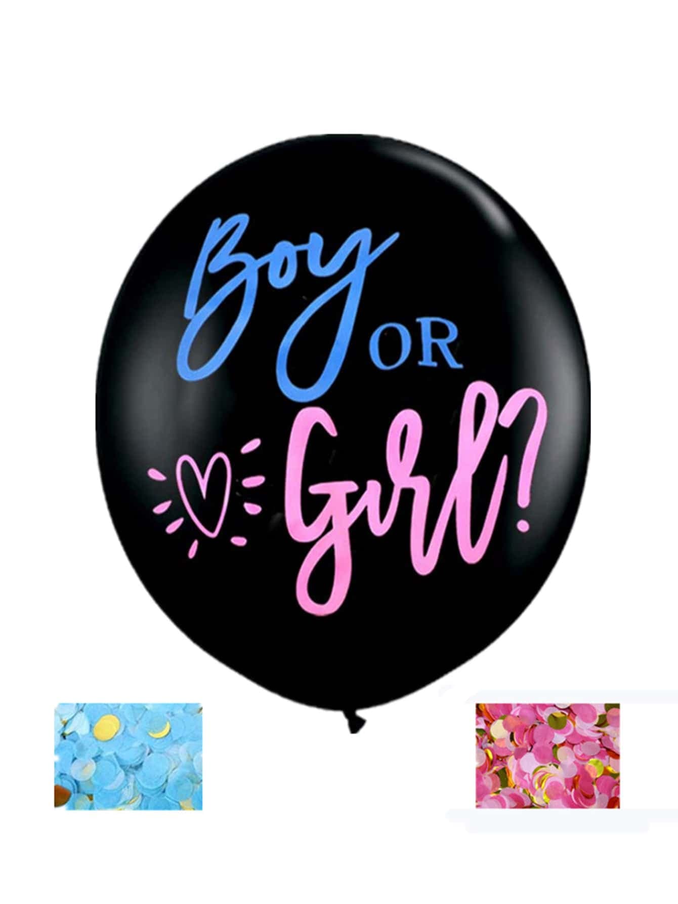 1pc 36-Inch Gender Reveal Party Paper Colorful Balloon, Suitable For Party Use, Gender Reveal Party Decoration Latex Balloon, Birthday Decoration, Graduation Party Decoration, Atmosphere Decoration, Suitable For Baby Shower Decoration, Party Supplies