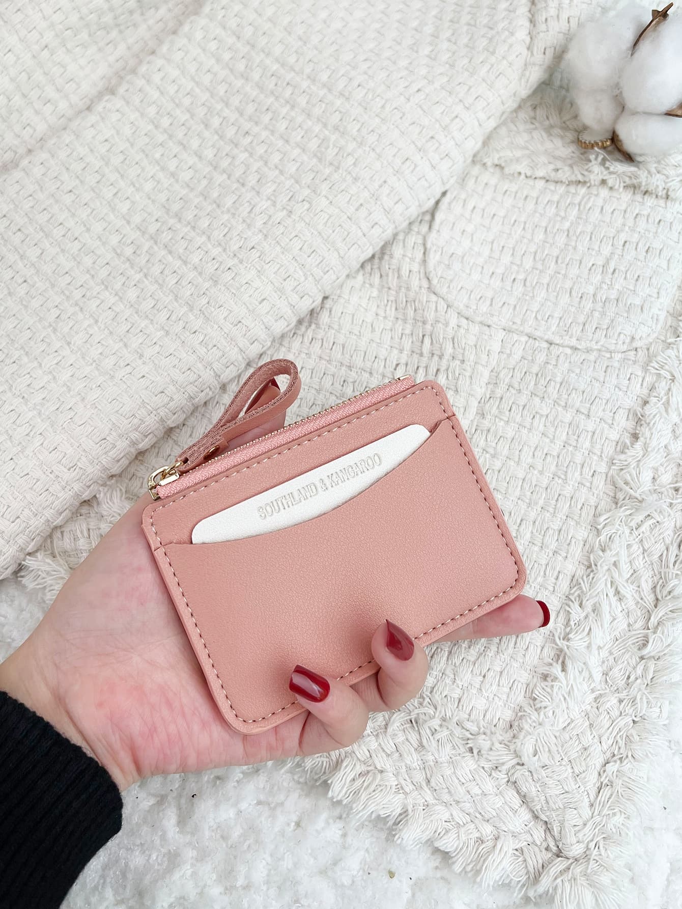 SOUTHLAND&KANGAROO Minimalist Lightweight Portable Card ID Card White-Collar Workers For Female For Holiday For Anniversary For Birthday Gift Accessories Gift Present Hot Pink Purse School Supplies Teacher Gifts Back To School Card Holder Card Holder Wallet Business Card Holder Credit Card Holder Card Holder Women For Women Mini Wallet Card Wallet