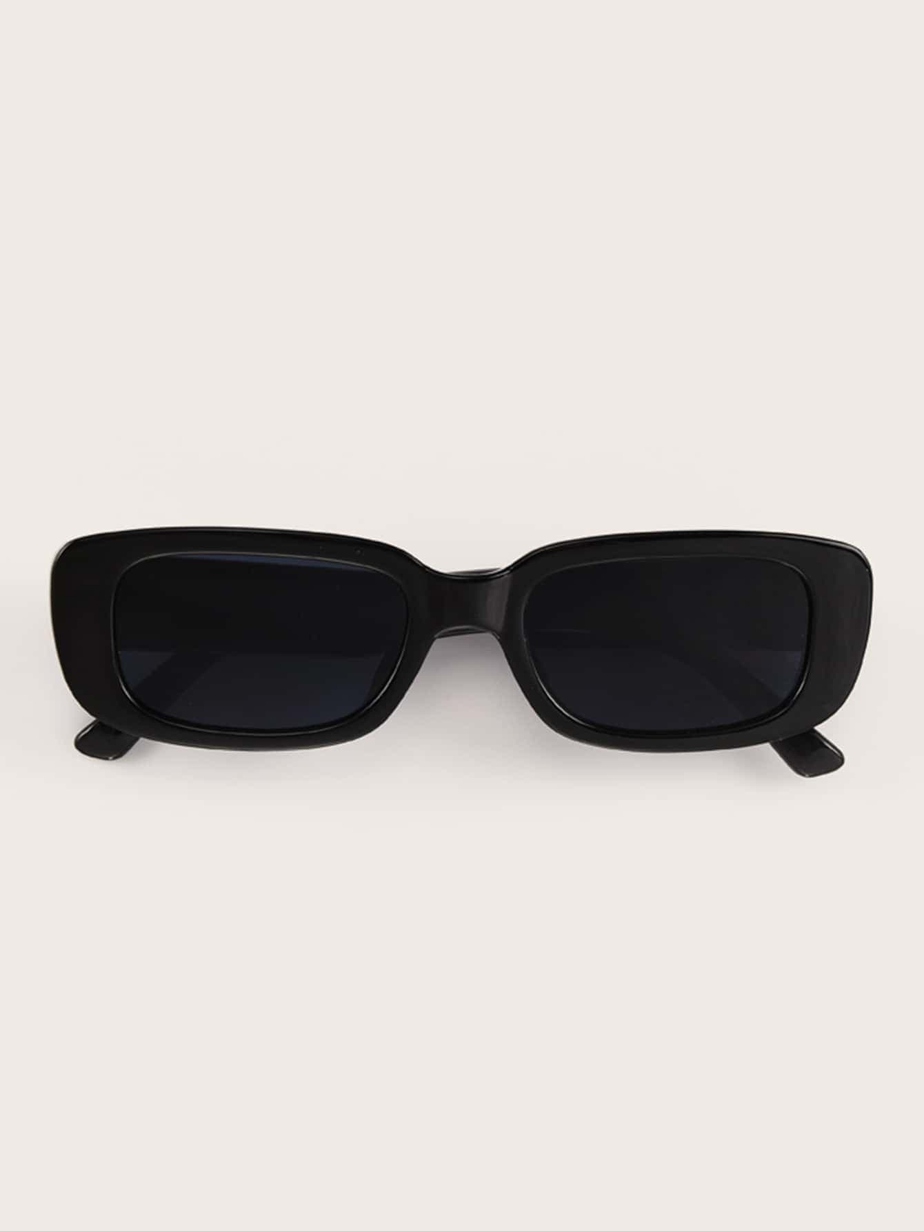 Women's Square Small Frame Retro Sunglasses, Fashion Shade For Outdoor Driving, Beach, Summer Travel & Vacation Accessories
