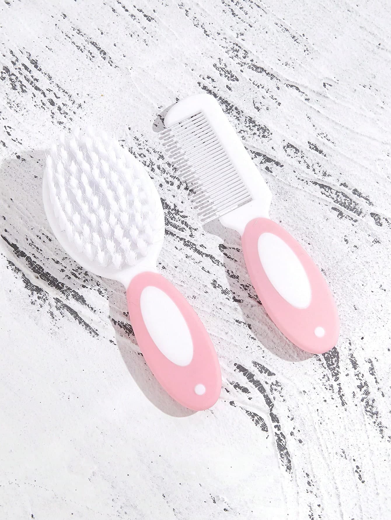 2pcs Baby Bath Comb & Brush Set