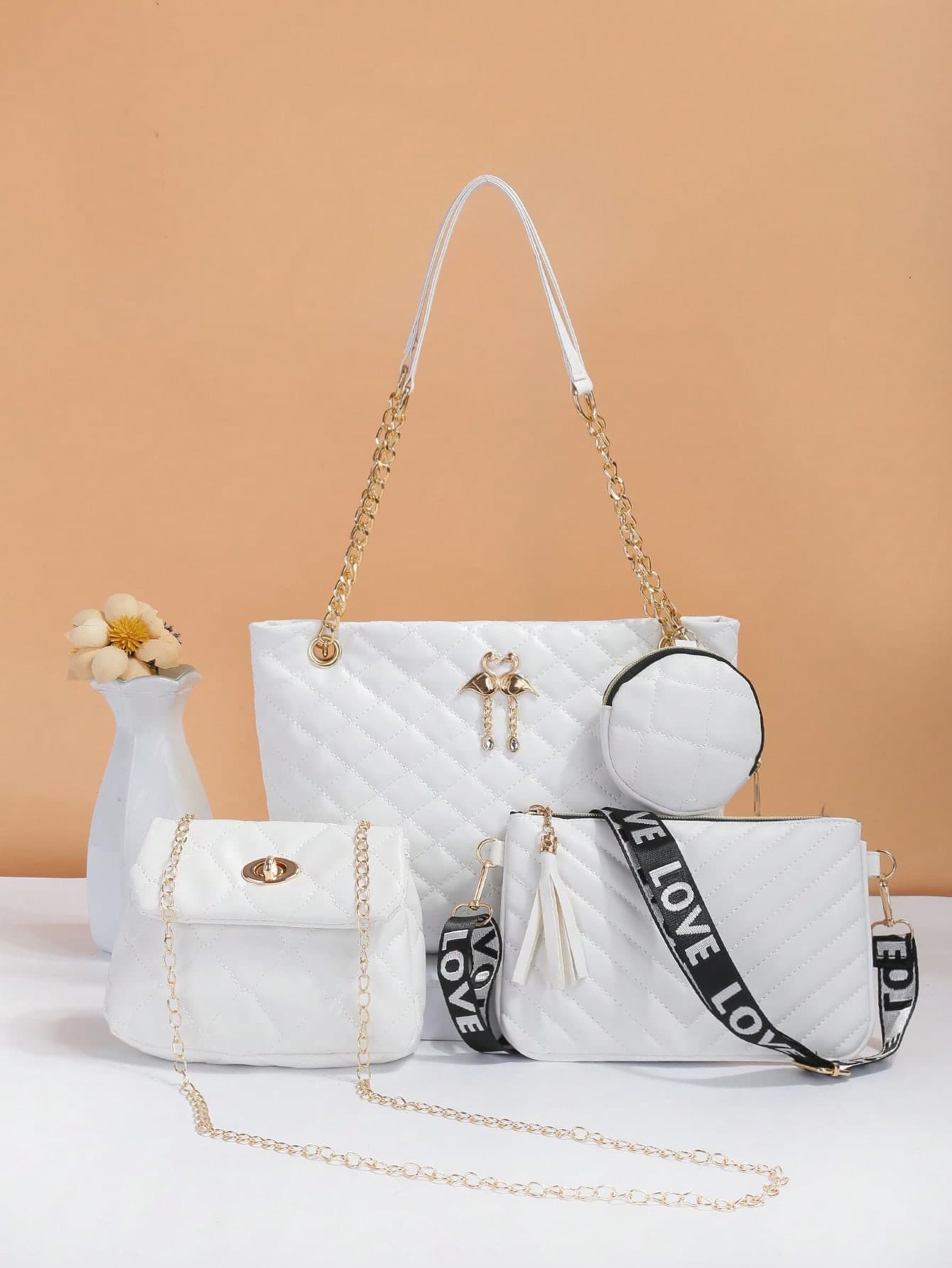 Women's Fashion Office Commute New Design Handbag, Crossbody Bag, Shoulder Bag, Micro Casual Tote Bag Combo Set