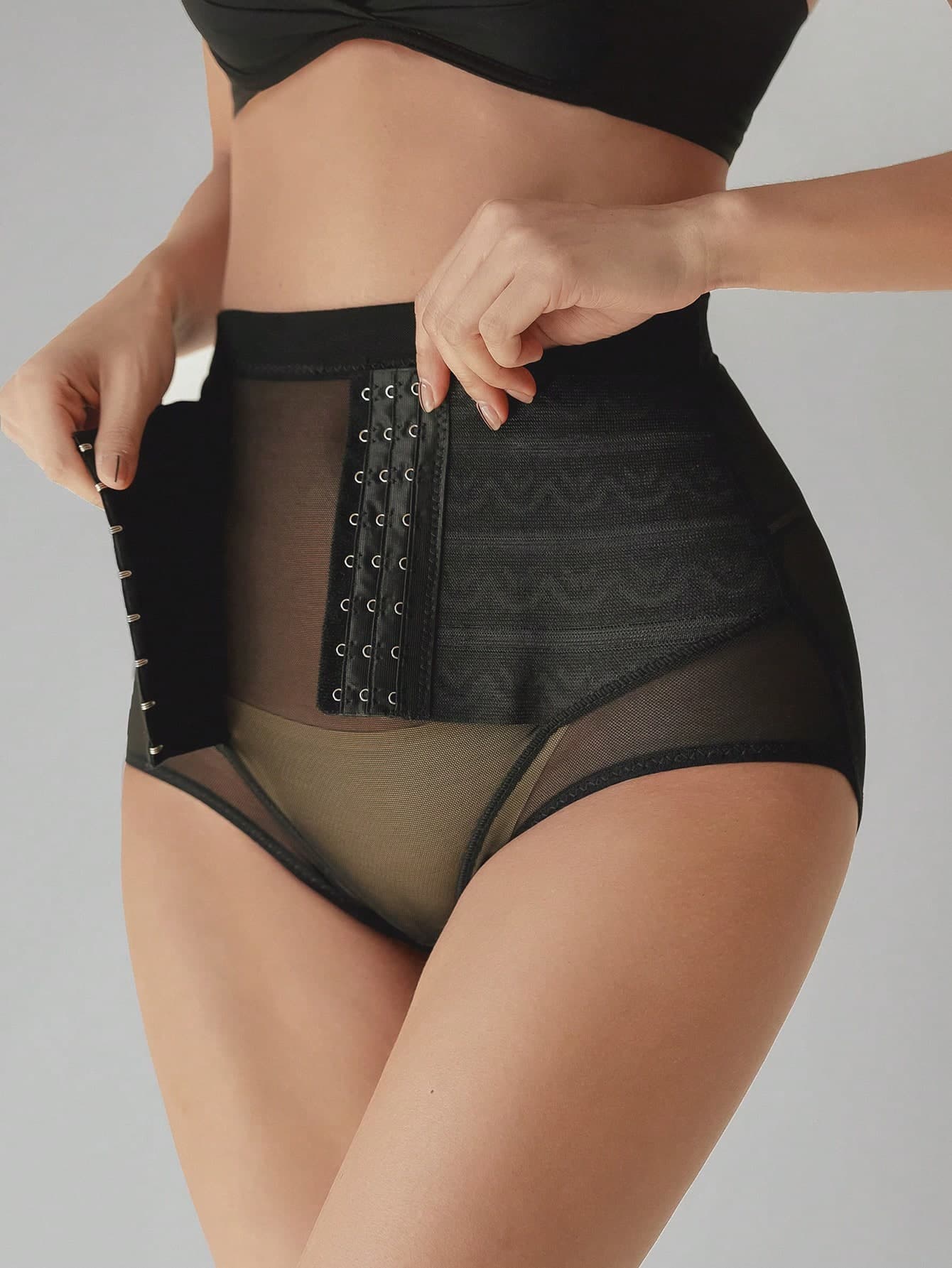 DAZY Women's Perspective Sheer Mesh Shapewear Bottoms