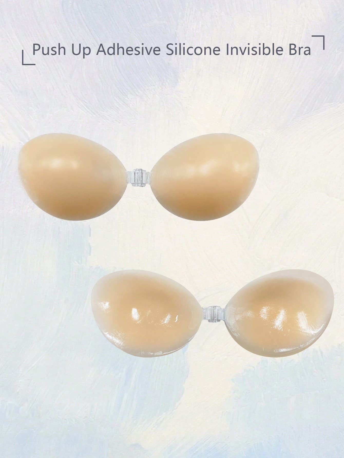 Thickened Breast Petals For Wedding Dress Photoshoot, Invisible Bra With Push Up And Anti-Sag Function, Thin Straps Silicone Breast Stickers