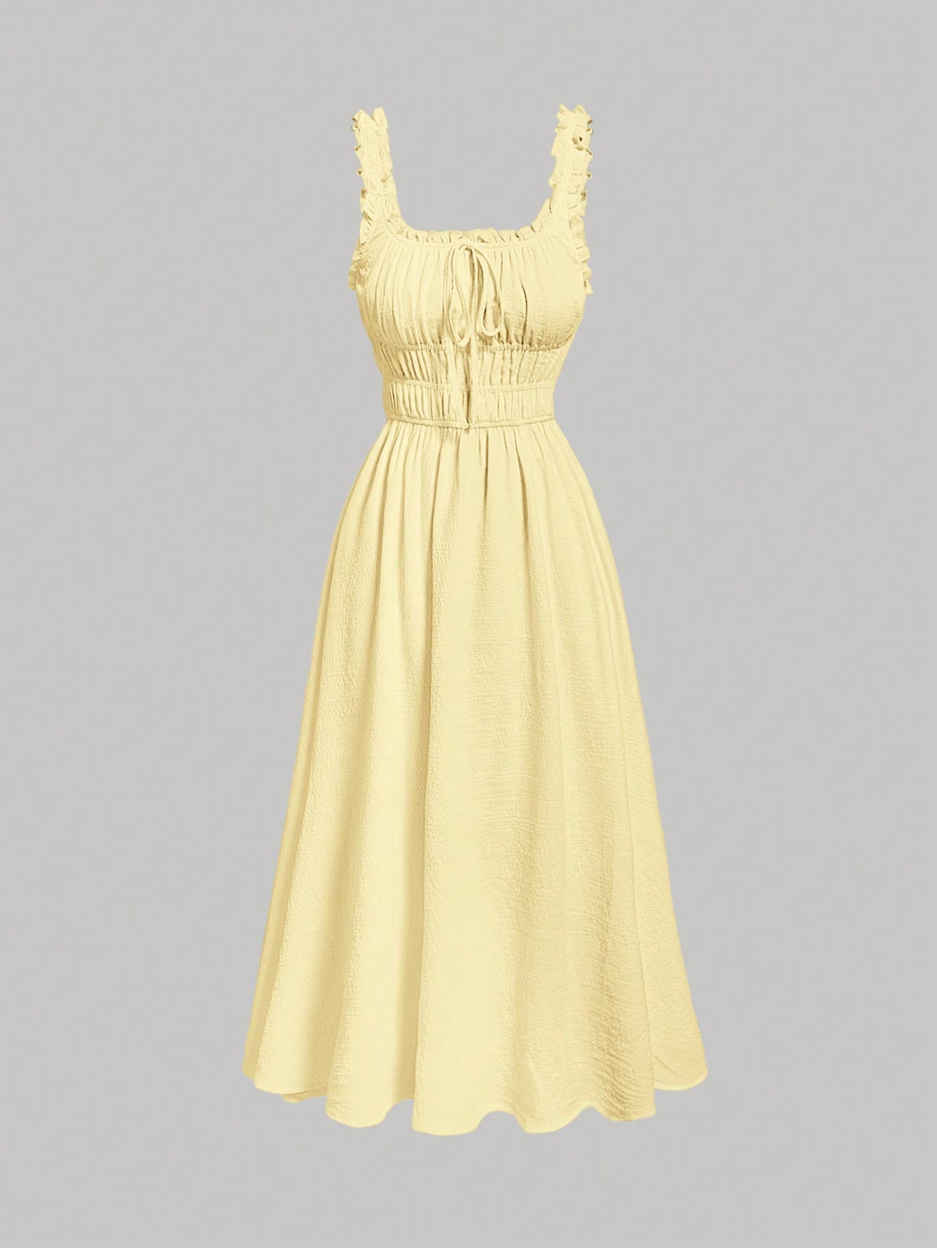 SHEIN MOD Women Solid Color Simple Daily Wear Dress With Pleated Design,Summer Dresses For Women,Pastel Dresses For Women, Wedding Guest Dress