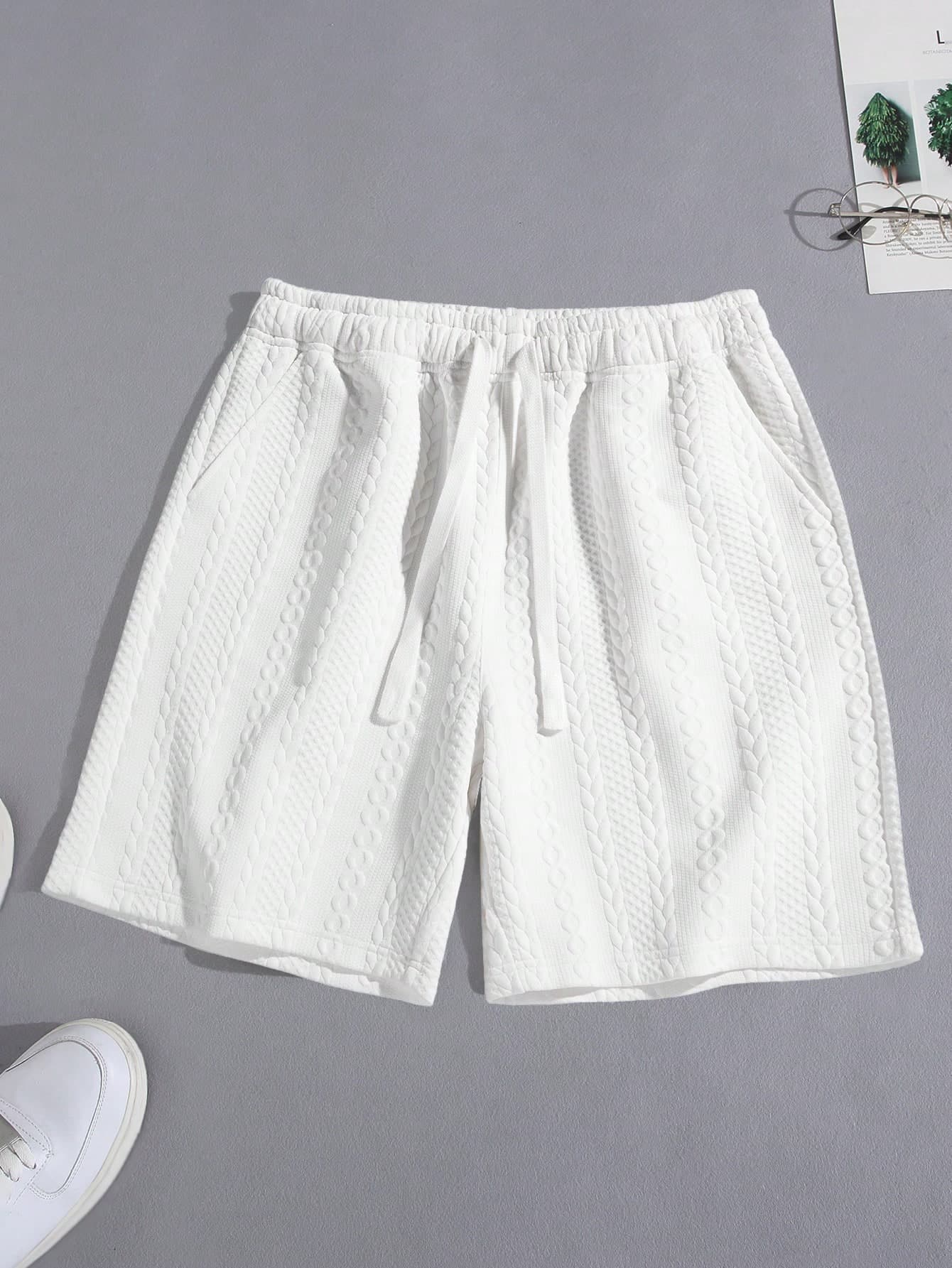 Men's Casual Fashionable Beach & Sports Jacquard Textured Shorts