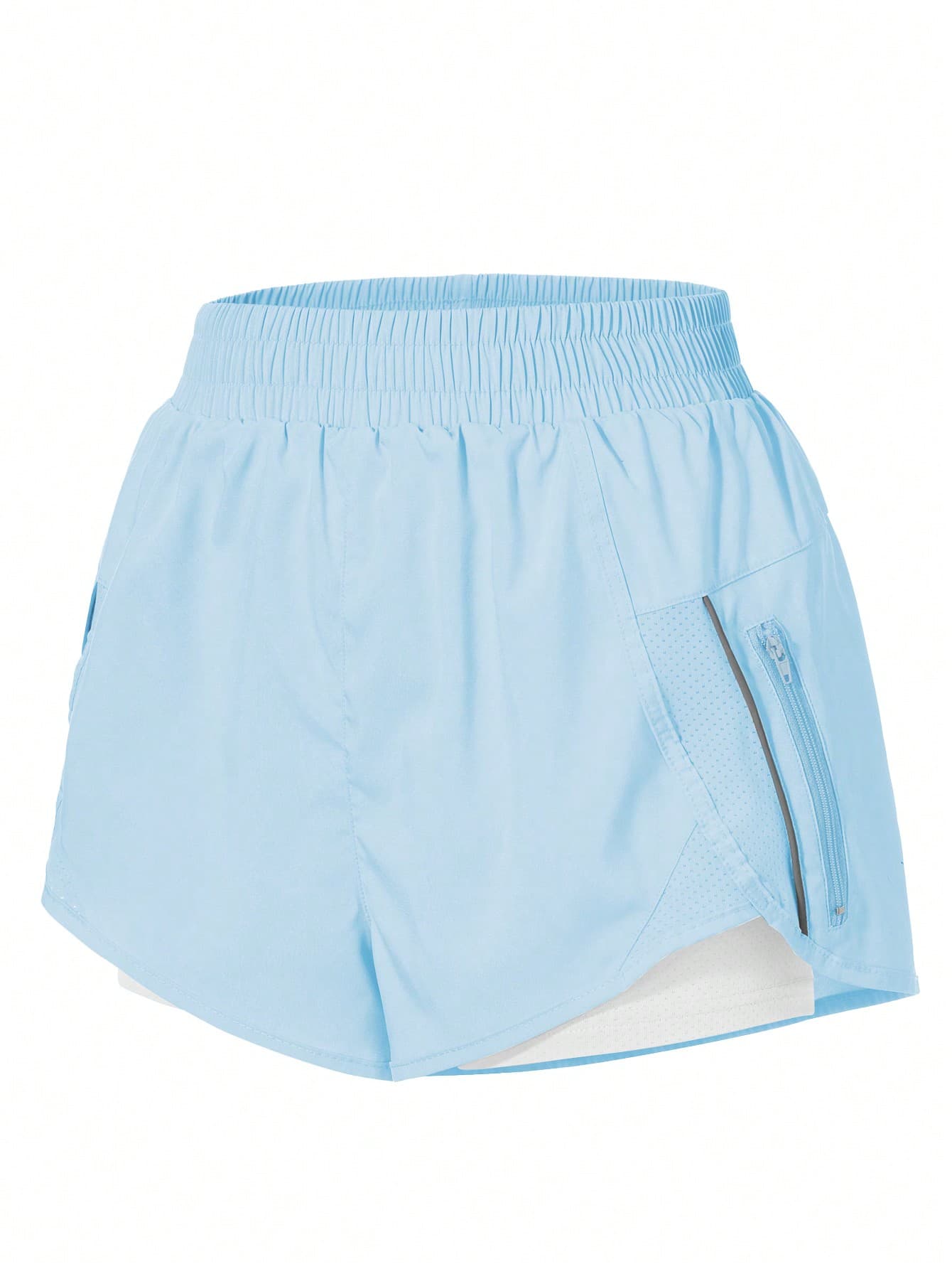 SHEIN Sovereign Charm Elastic Waist Sports Shorts With Built-In Lining Jogger ShortsWomen Sweat Short, Gym Short, Biker Short Comfy Short