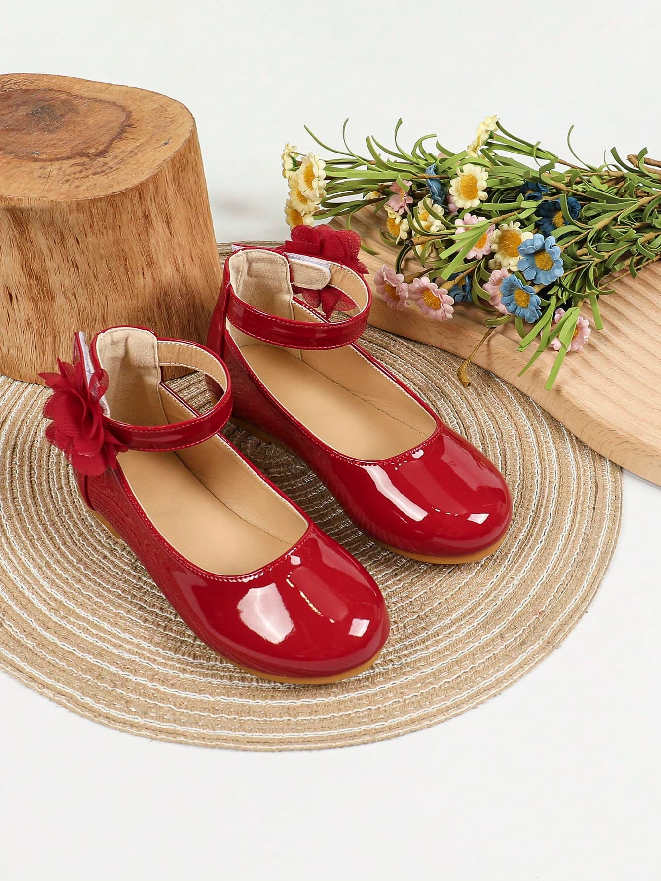 Girls' Fashionable Roman Flat Dancing Shoes, Comfortable School & Outdoor Shoes
