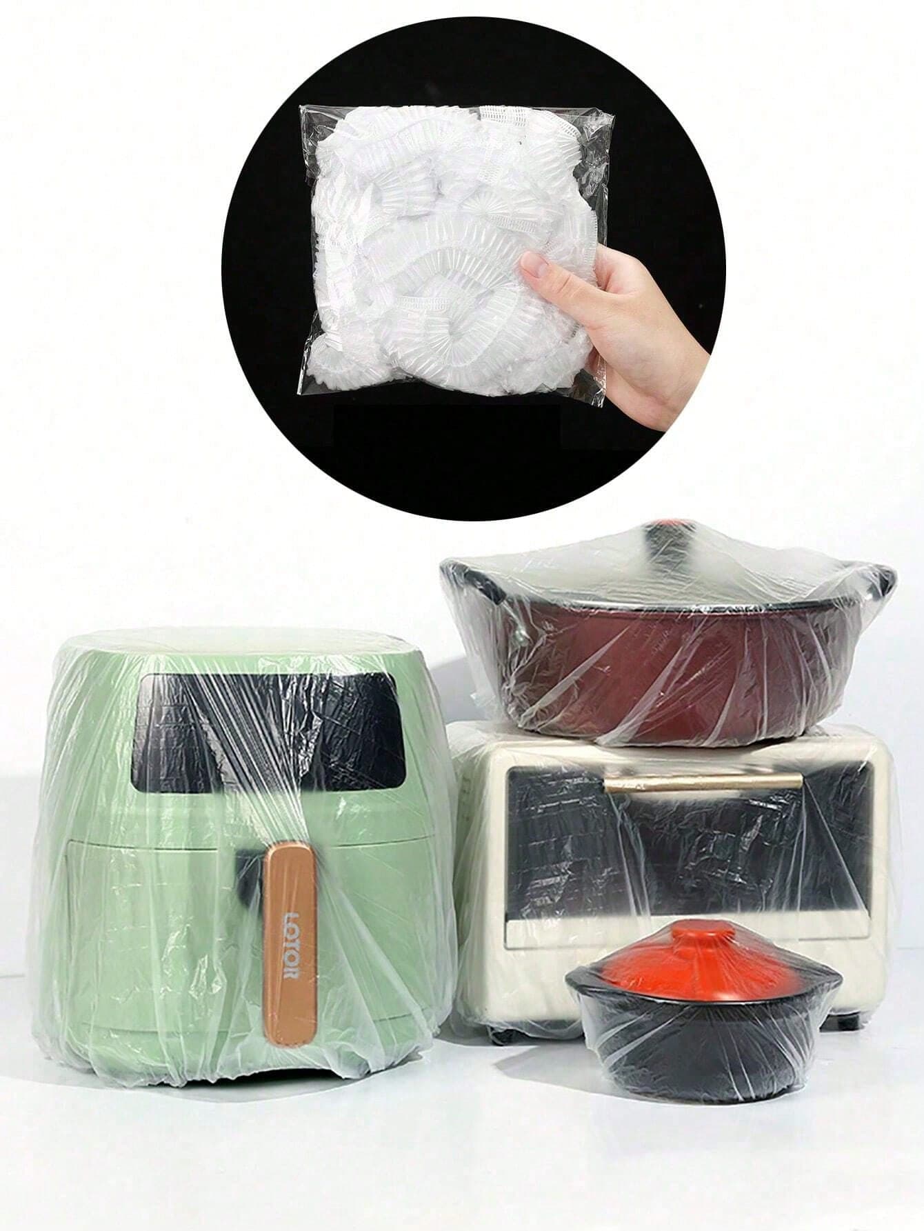 10pcs/Pack Large Clear Plastic Dust Cover For Kitchen Appliances Such As TV,Microwave Oven,Fan, Rice Cooker,Plastic Drop Sheets,Waterproof And Dust-Proof Clear Cloth For Small Furniture Cover,Bag,Organizer,Storage Christmas For Holiday Gift Giving