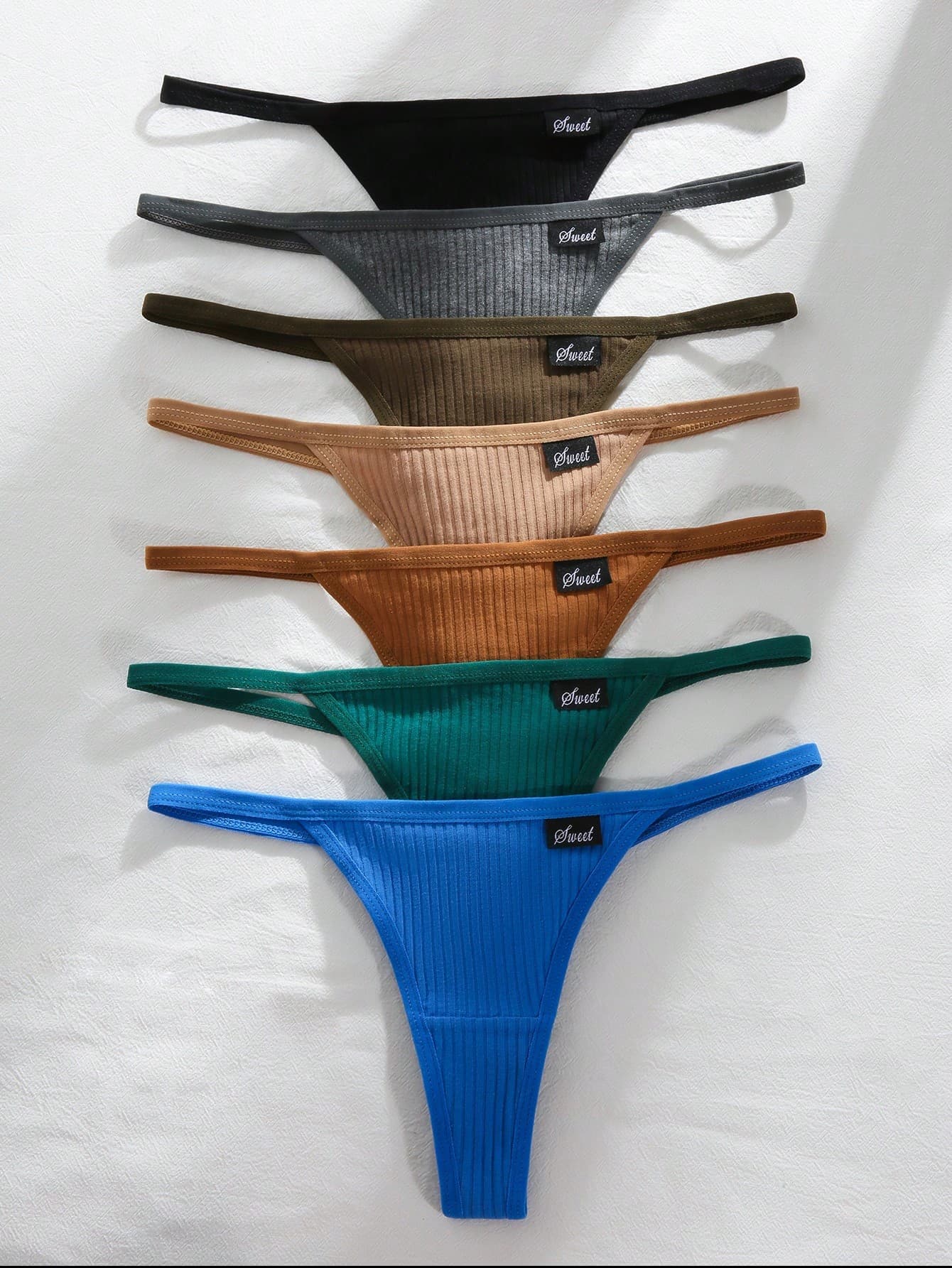 7pcs/Pack Seamless Panties (Thongs) Set