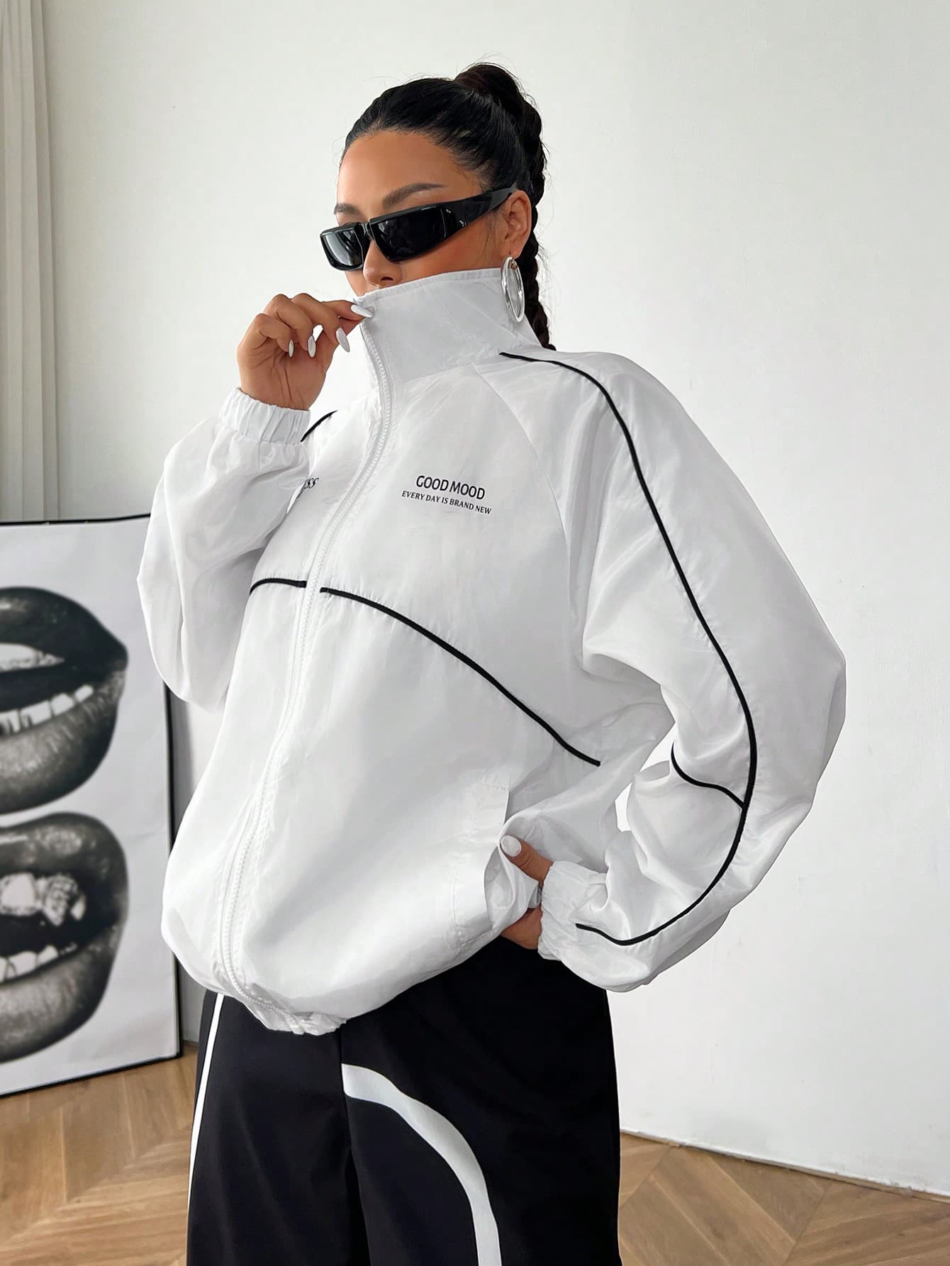 Muchica Plus Size White Cardigan Jacket, Fashionable For Summer Winter Fall Autumn