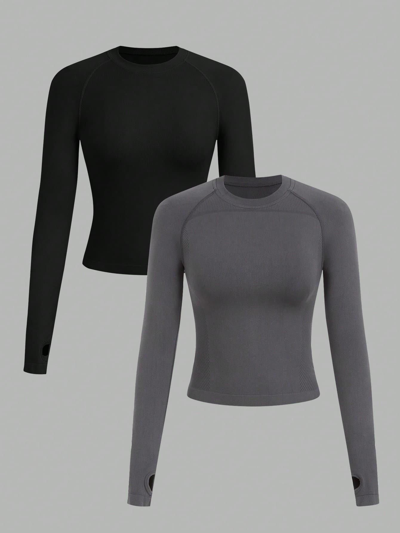 Velisys Velisys Breathable Softness Letter Graphic Contrast Mesh Sports Teeworkout Tank Top Two Pieces
