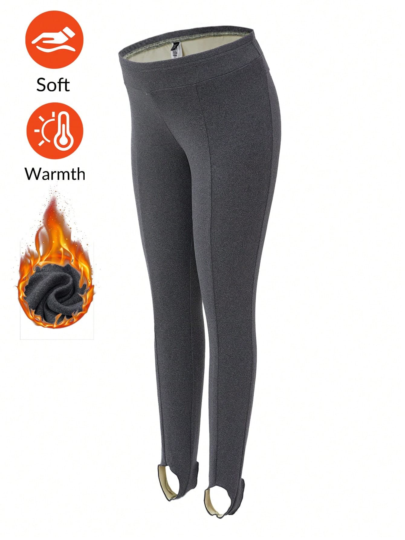 SHEIN Pregnant Women Adjustable Waist Solid Color Knit Leggings, For Maternity