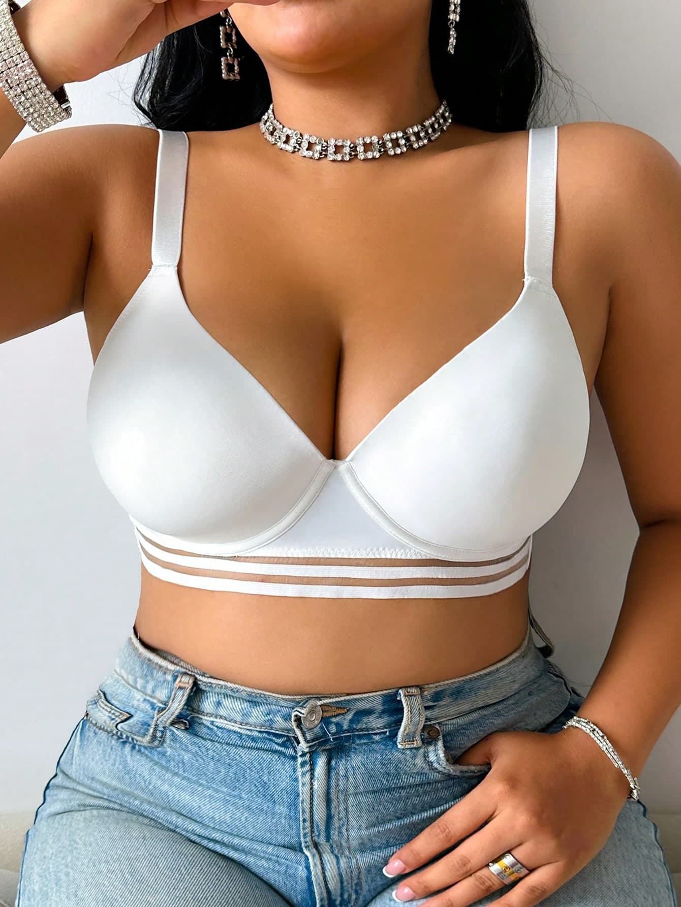 Plus Size Comfortable Supportive Wire-Bra For Busty Women
