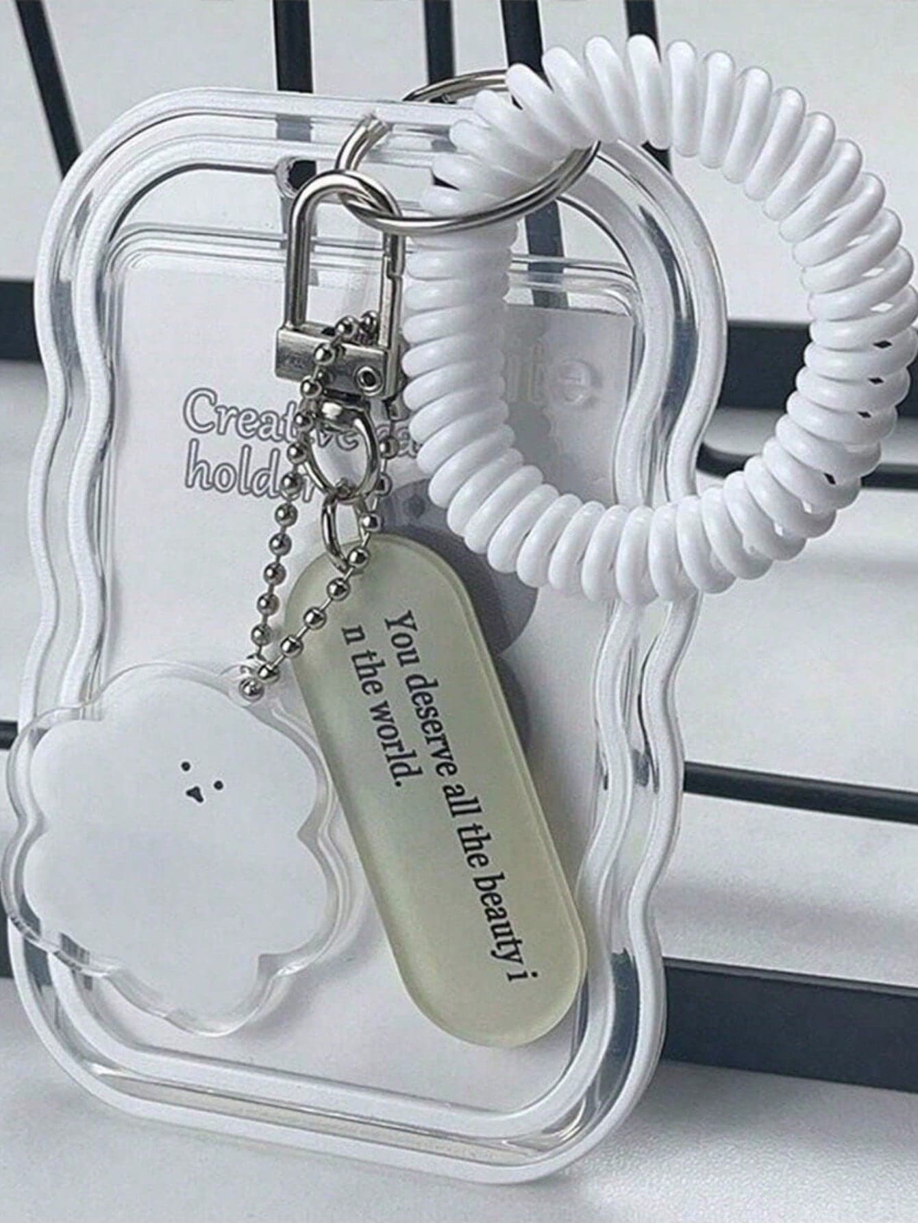 4-Piece Set 11cm*6.8cm Various Styles And Patterns Cartoon Asymmetrical Special-Shaped Pendant Card Holders, Including Star-Chasing Card Holders, Bus Card Holders, Etc., Back-To-School Student Cards, And Holiday Gifts