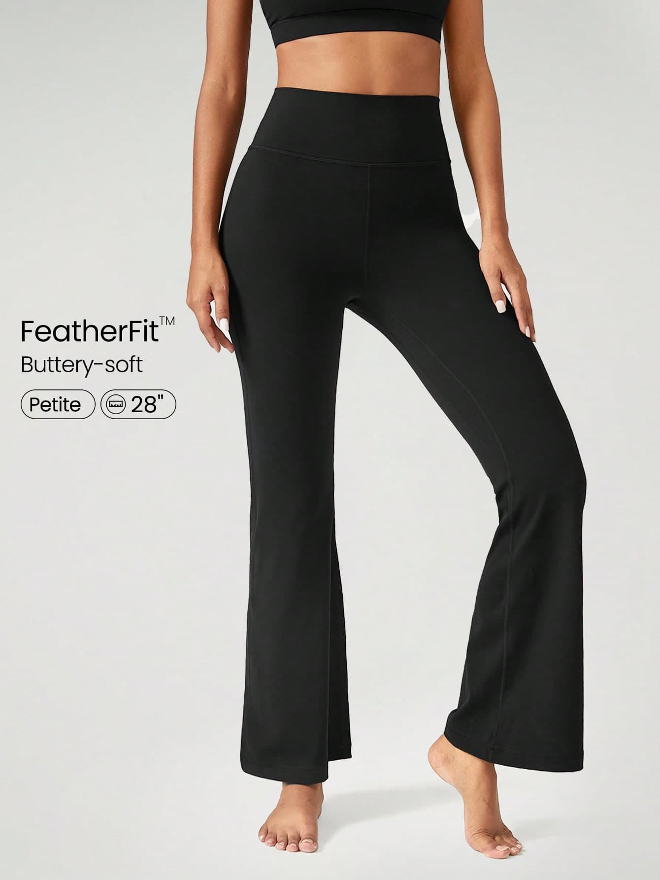 GLOWMODE 28" FeatherFit™ Flared Leggings  Spring Summer