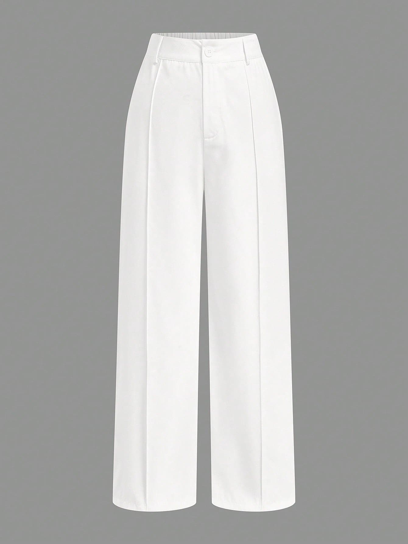 Sweetra CURVE Women Straight Leg Wide Leg Palazzo Pants, Casual Loose Fit Pleated Long Trousers For Office/Commuting, Spring/Summer Fall Cloth For Women