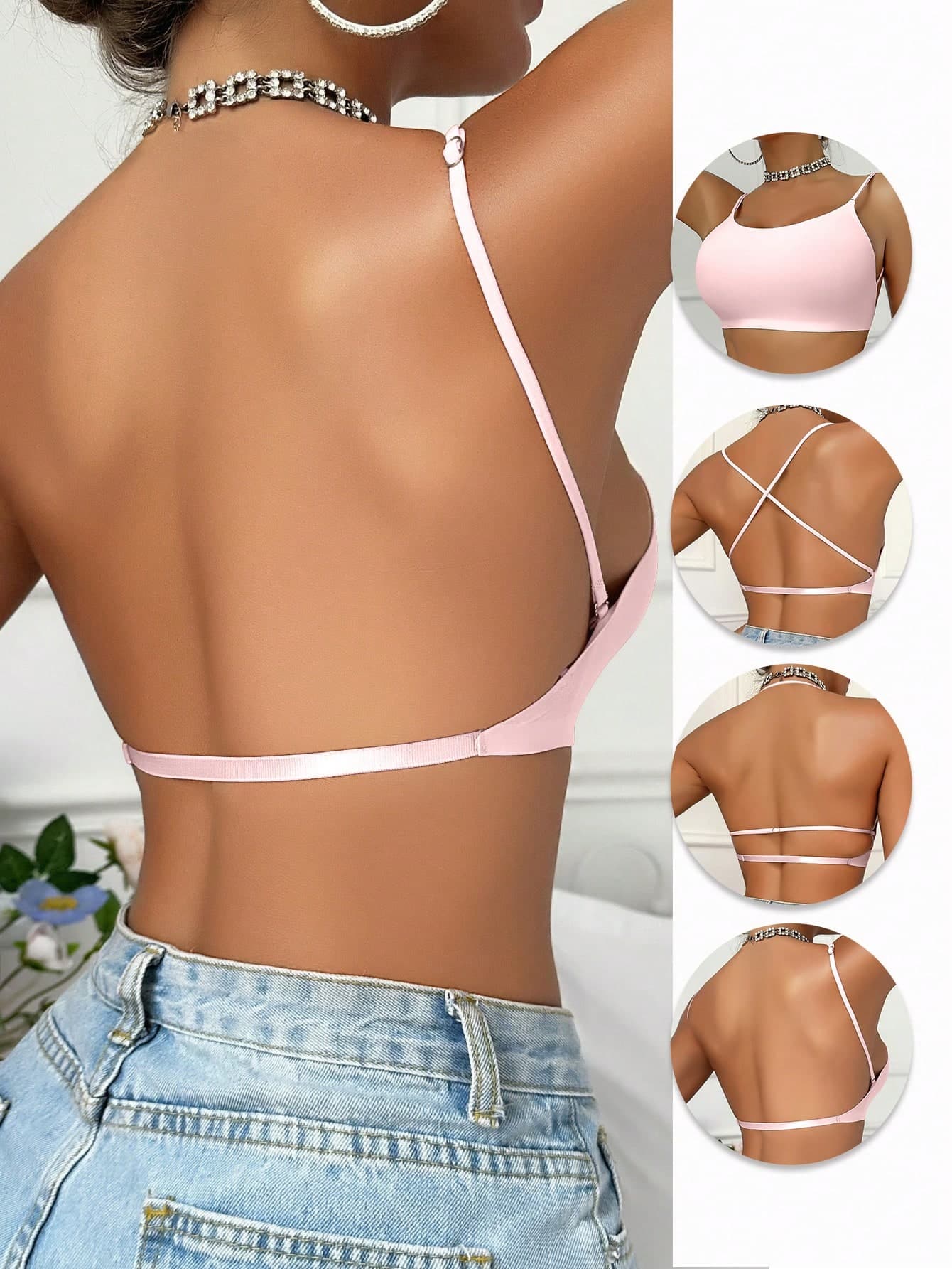 Sexy Backless Seamless Bra, Convertible Straps For Wedding Dress And Intimates