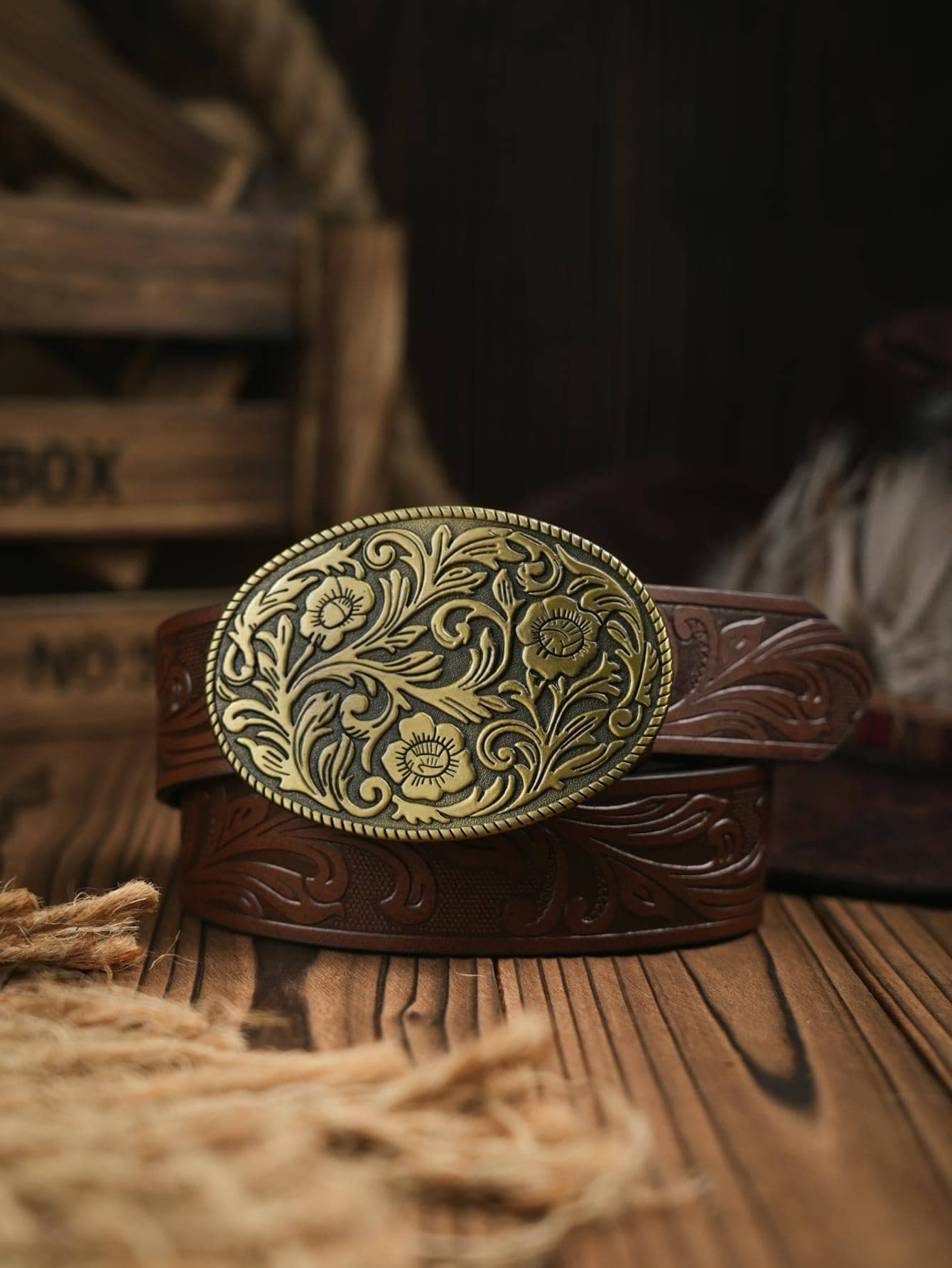 1pc Women's Western Style PU Leather Belt, Casual Vacation Fashion Versatile Accessory