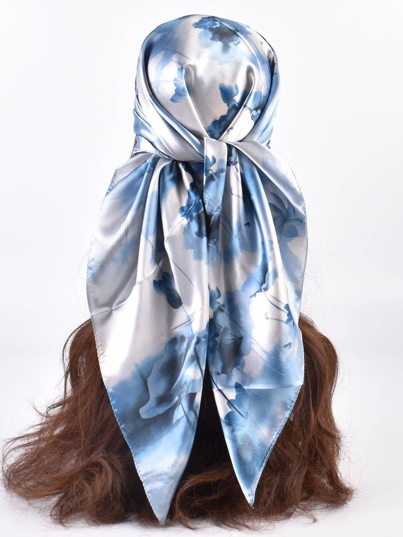 1pc Women Floral Print Fashion Bandana, For Daily Life Elegant Bandana,Hair Band,Head Band Ideal For Dressing Up Your Look