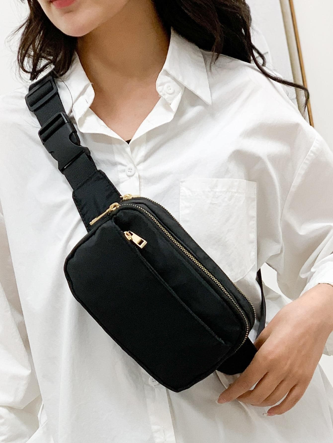 Mini Fanny Pack Random Adjustable Strap & Zipper