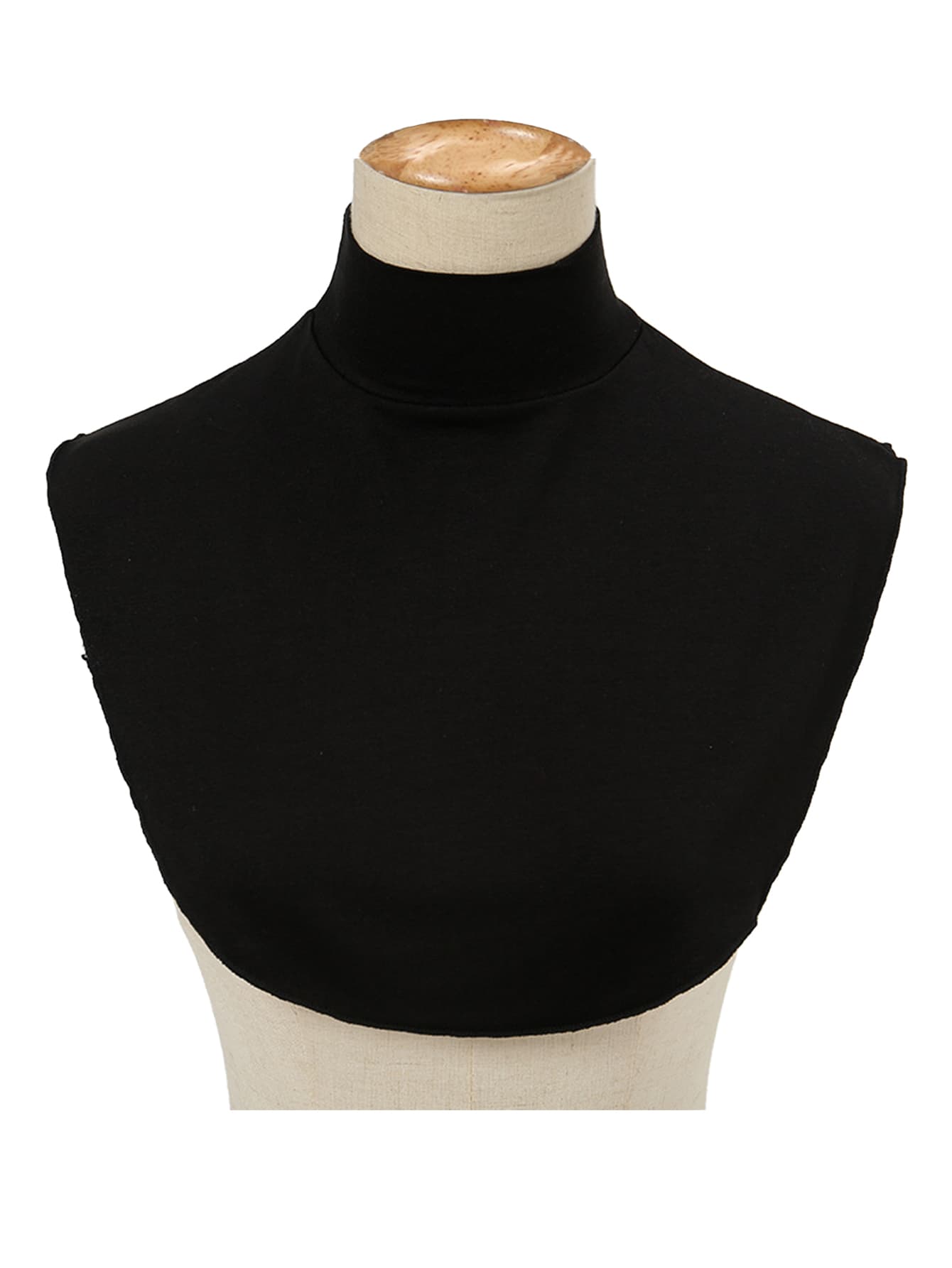Awegeo Women's Detachable High Collar - Solid Color Striped Knit Collar Insert, Suitable For Sweaters And Hoodies, Adjustable Neck Decor Accessory For All Seasons