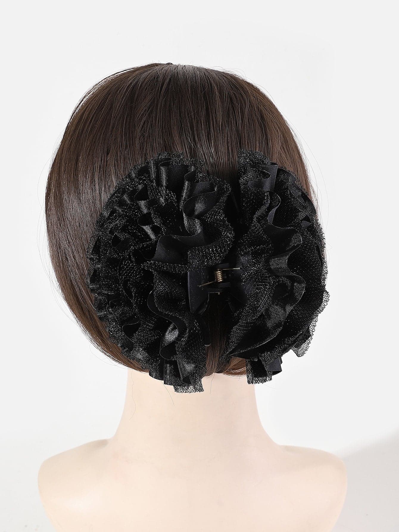1pc Ladies' Double Layer Big Flower Hair Claw Hair Accessory Elegant Summer Hair Accessories For Women