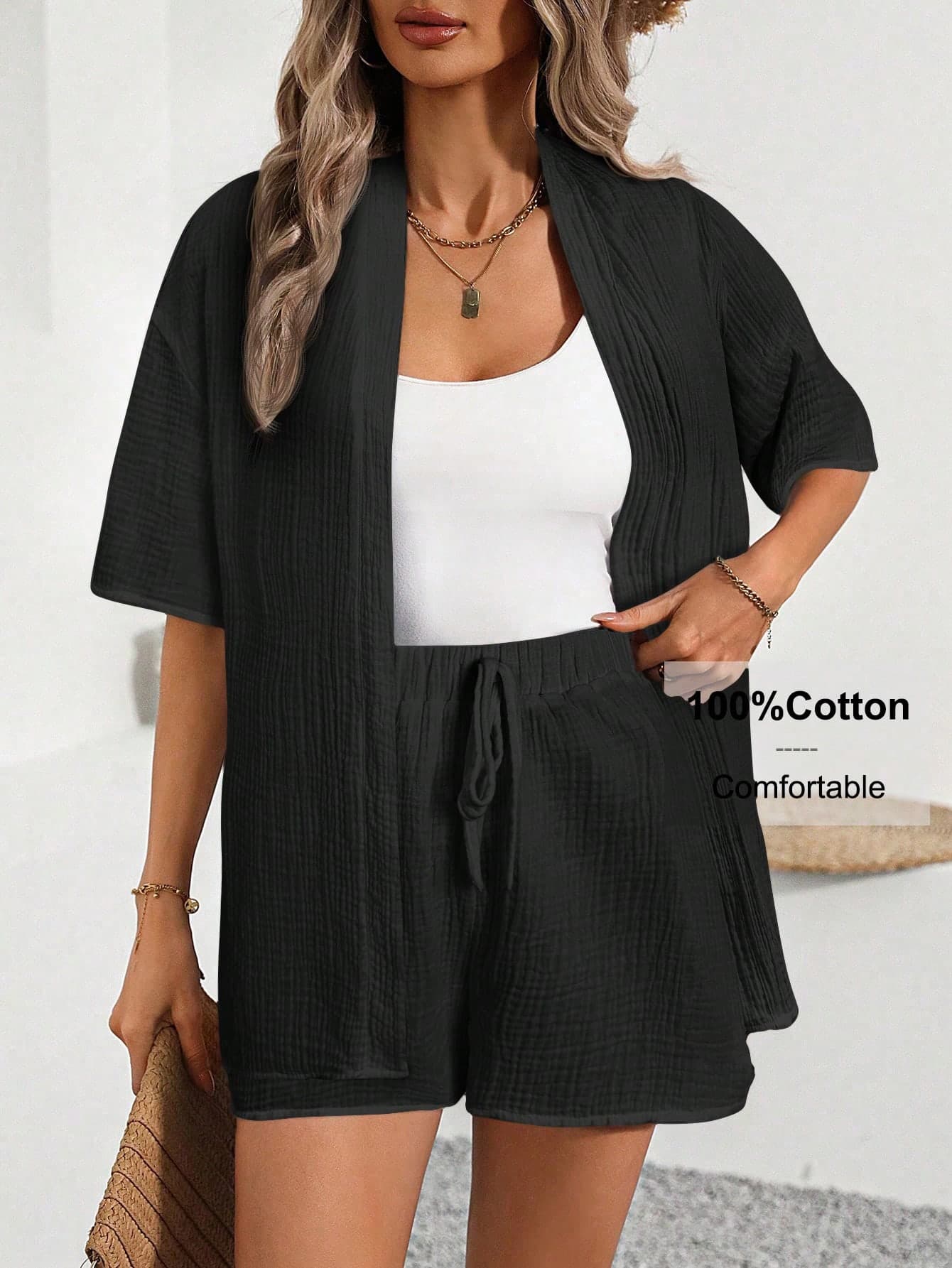 SHEIN LUNE Women Two Pieces Outfits For Daily Wear