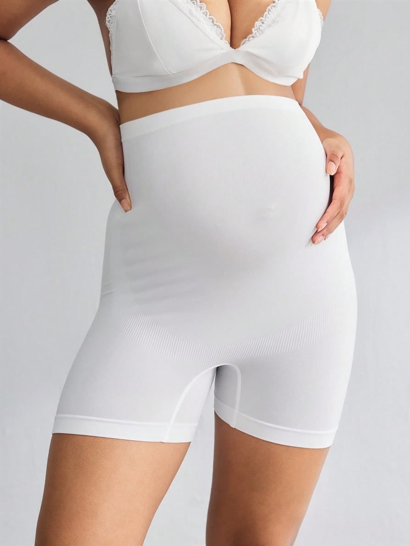 Moonlight&Mama Seamless Solid Color High Waist Maternity Briefs Butt Lift Pantsbutt Lifting Shortstummy Control Underwearbutt Lifting Leggings