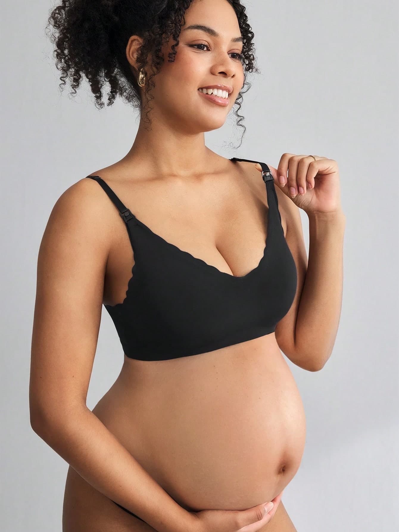 Moonlight&Mama Maternity Solid Wireless Nursing Bra