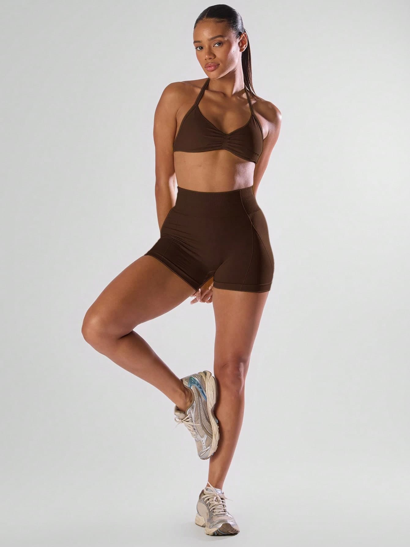 Musera Sport High Waist Mini Shorts Active Comfy Workout Running Run Club-Padel, Tennis, Pickleball Gym Fitness Winter