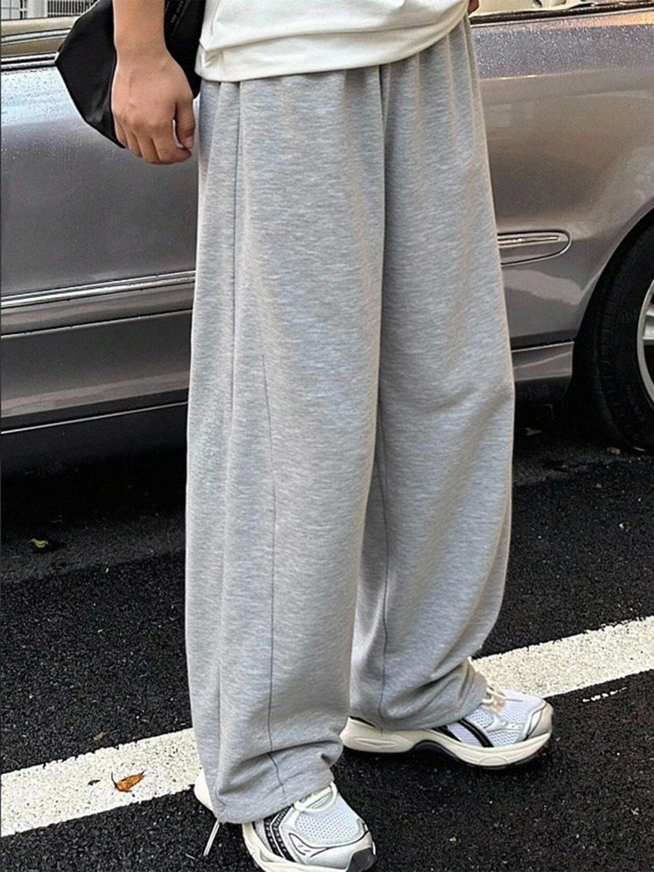 Mirajuku 1pc Teen Boy Casual Sports Design Elastic Waist Sweatpants, Suitable For Daily Commute, Spring & Autumn Chic For Autumn/Winter Fall