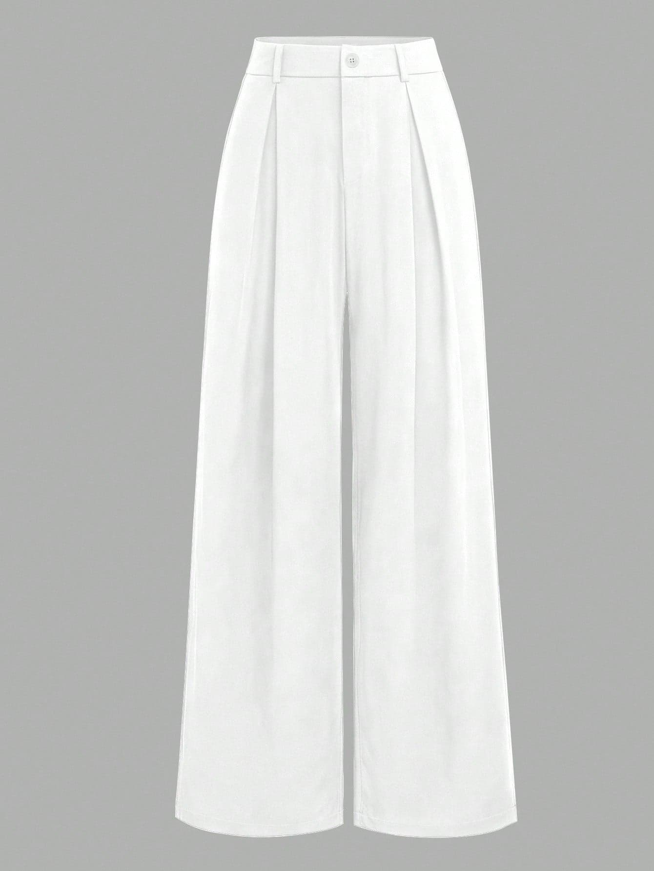EMERY ROSE Plus Size Pleated Detail Versatile Office Pants Fall