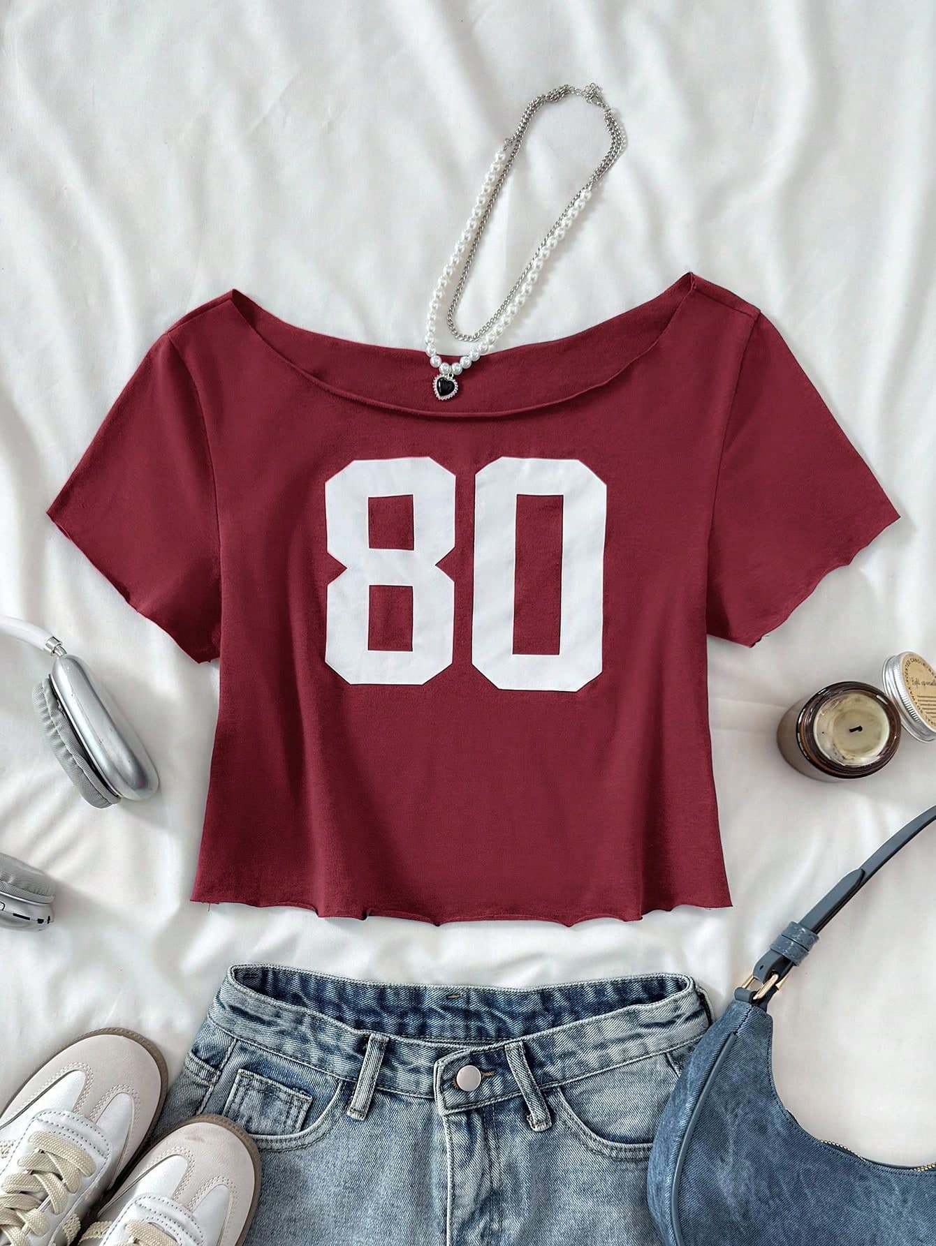 Teen Girl Digital Print Short Sleeve Casual Versatile T-Shirt