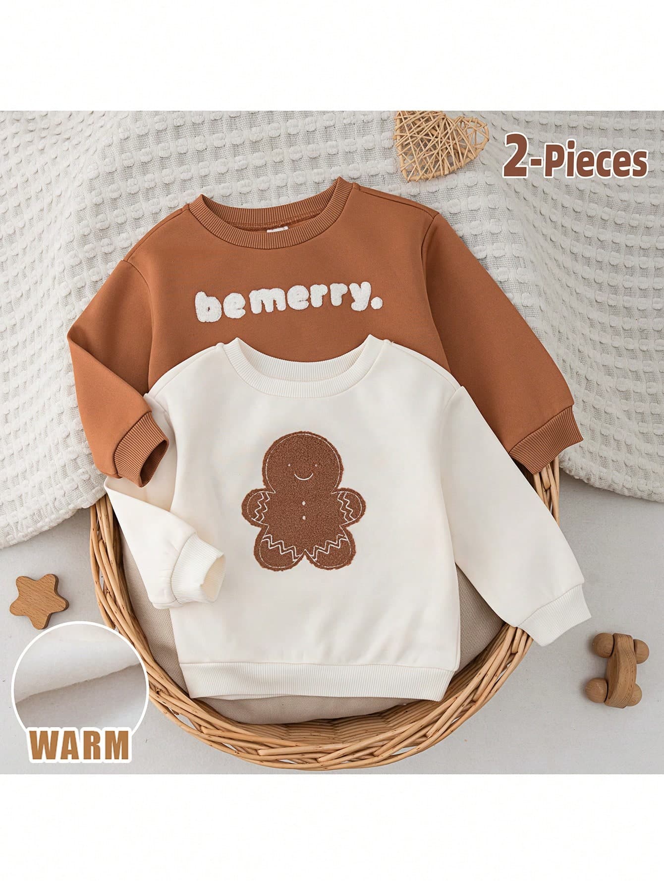 Loomiva 2pcs Baby Girl Cartoon Animal Print Knit Soft Crew Neck Long Sleeve Sweatshirt And Elastic Waist Pants Set