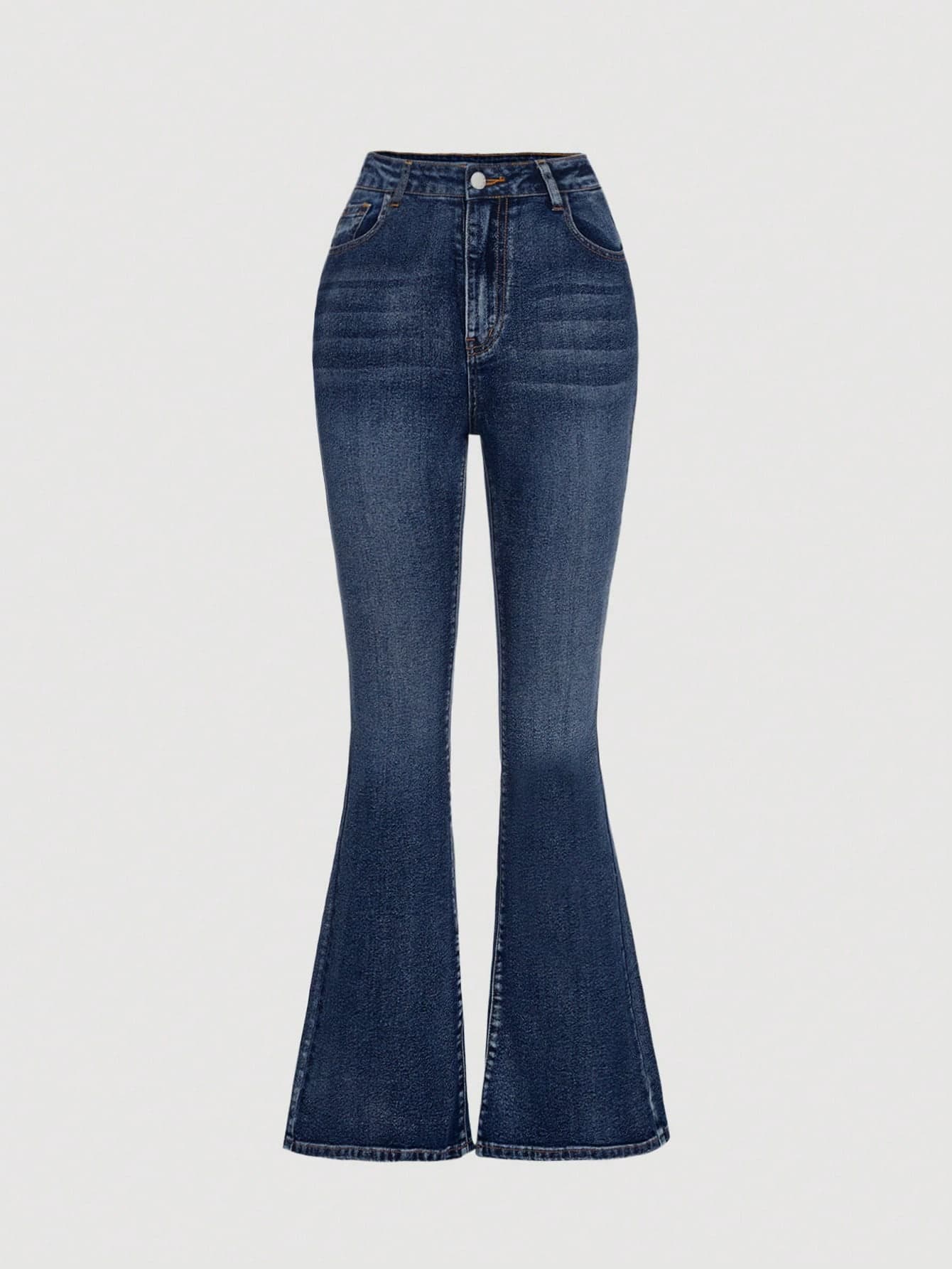 SHEIN Girlism Teen Girls' Casual Everyday Commute Versatile Flare Leg Jeans